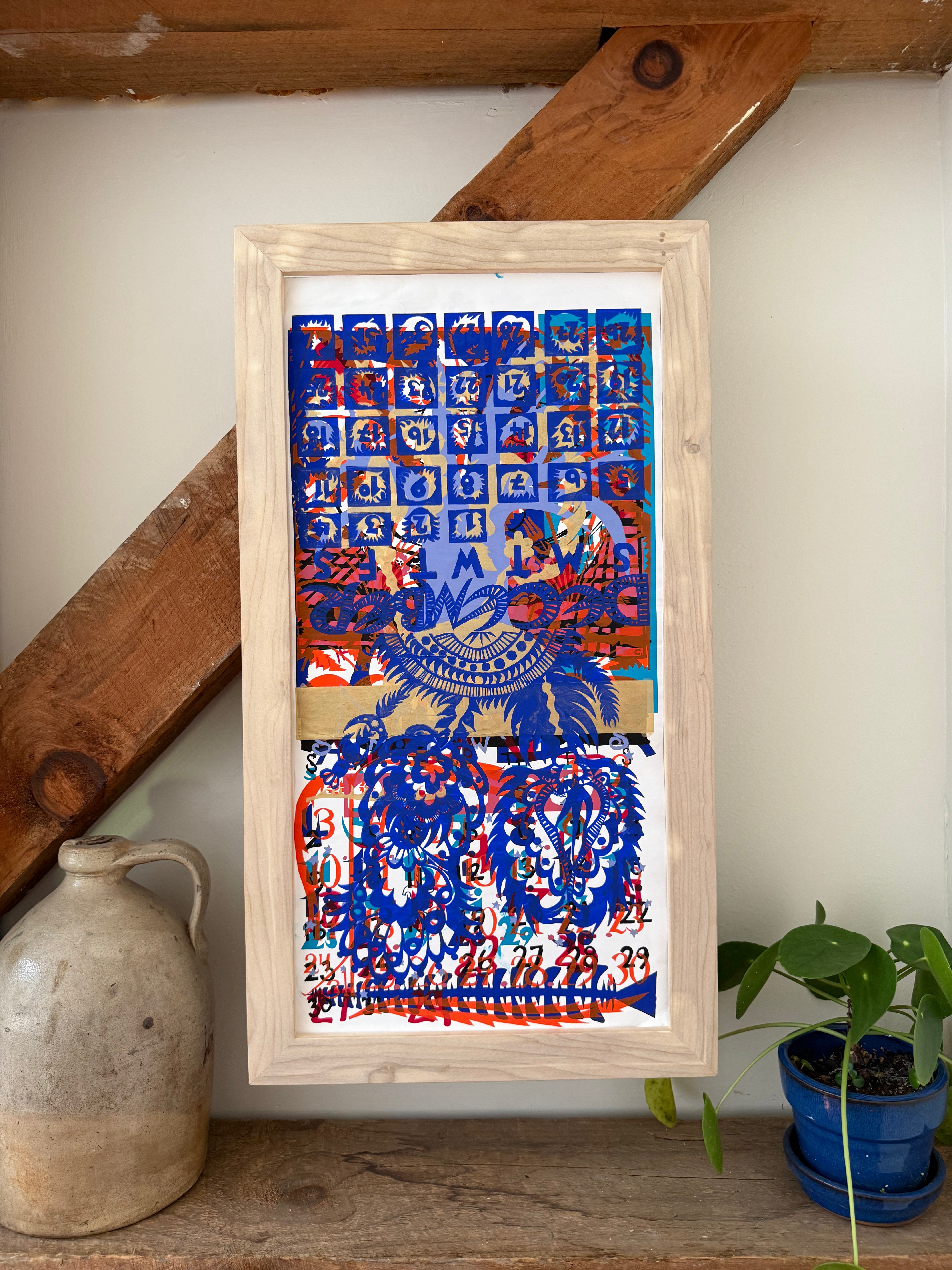 SALE - Layered Monoprint