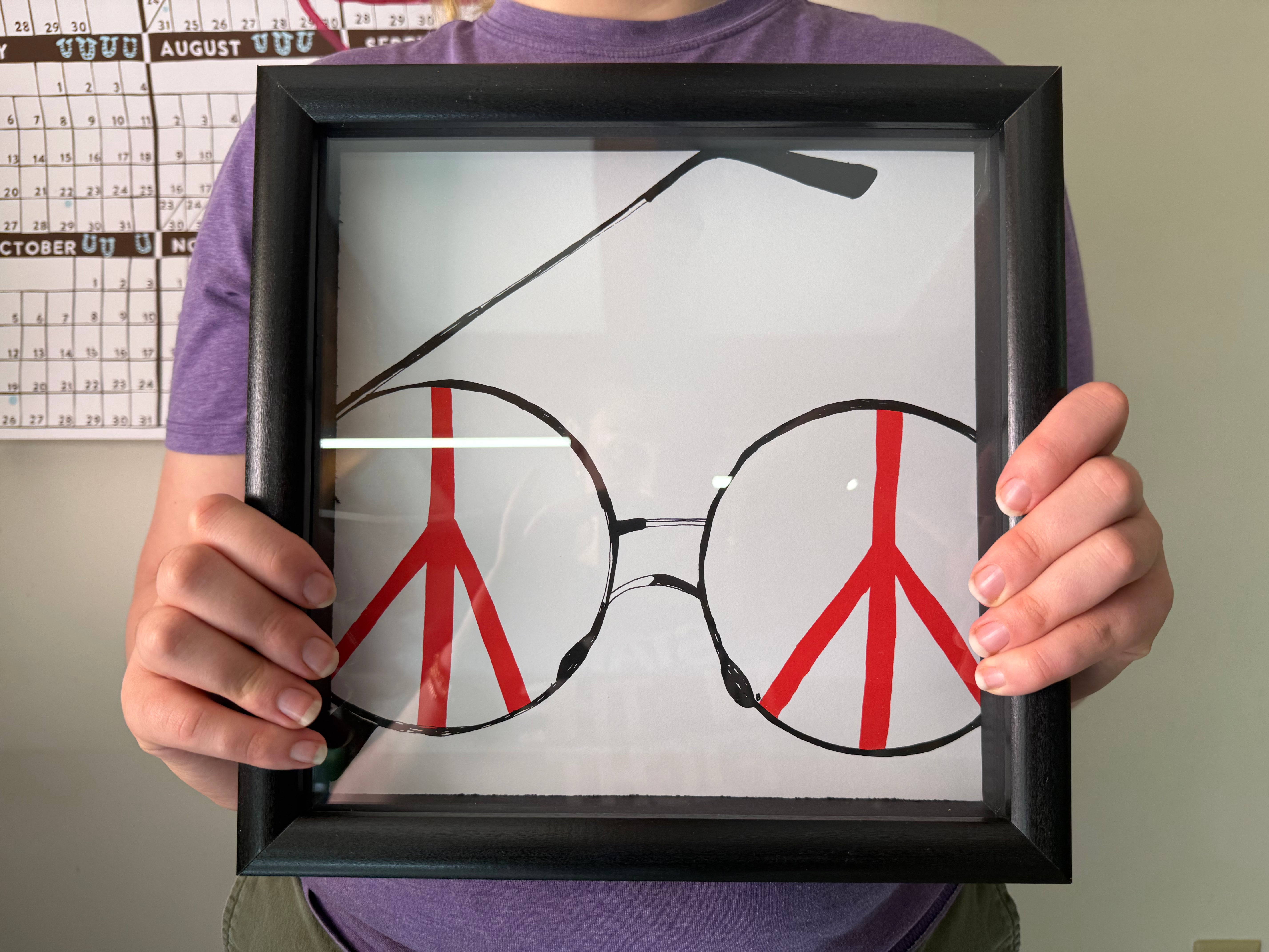 ONE OF A KIND - Framed Print - PEACE GLASSES