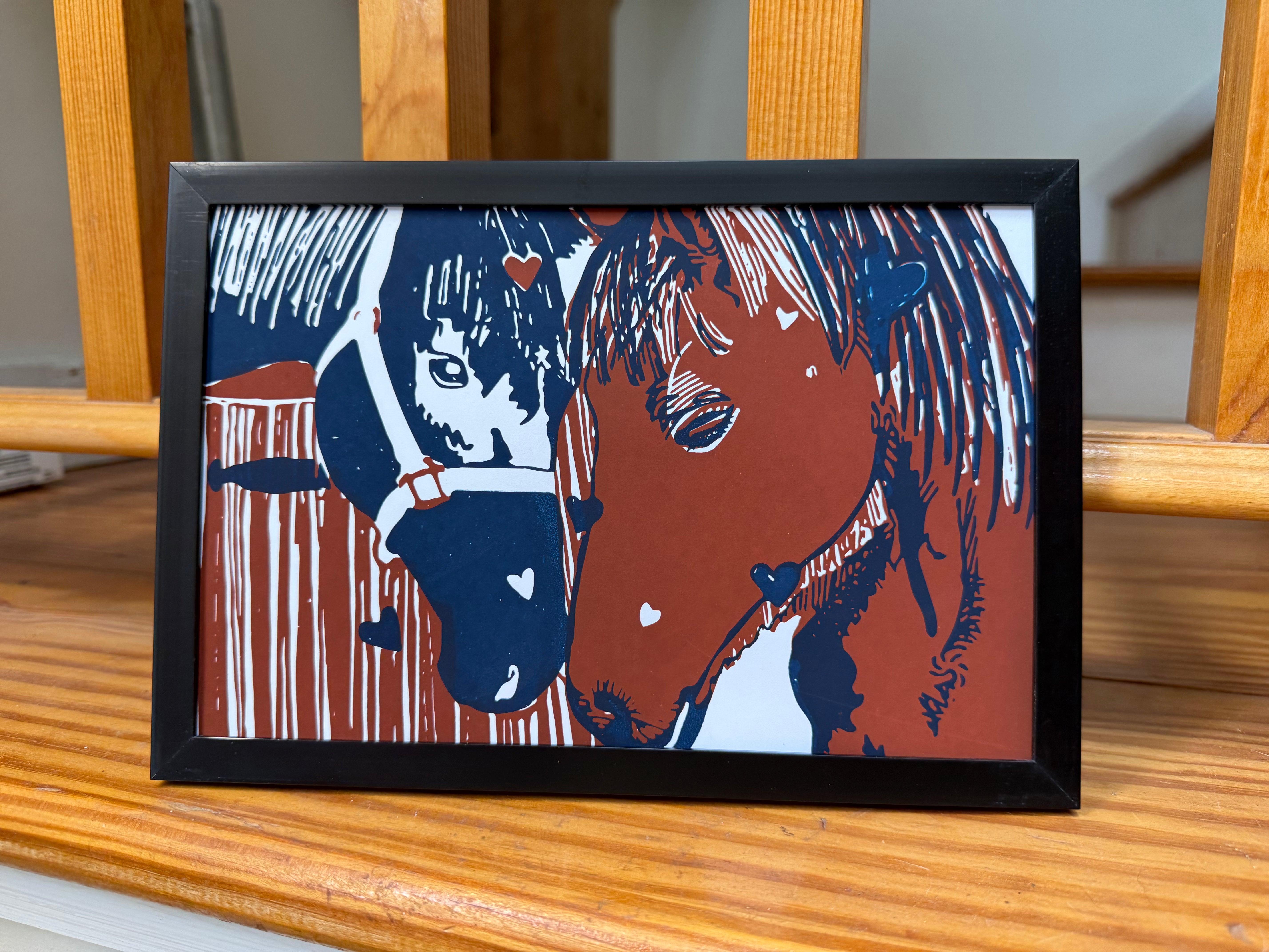 One-of-a-Kind Framed Horse Print by Crispina