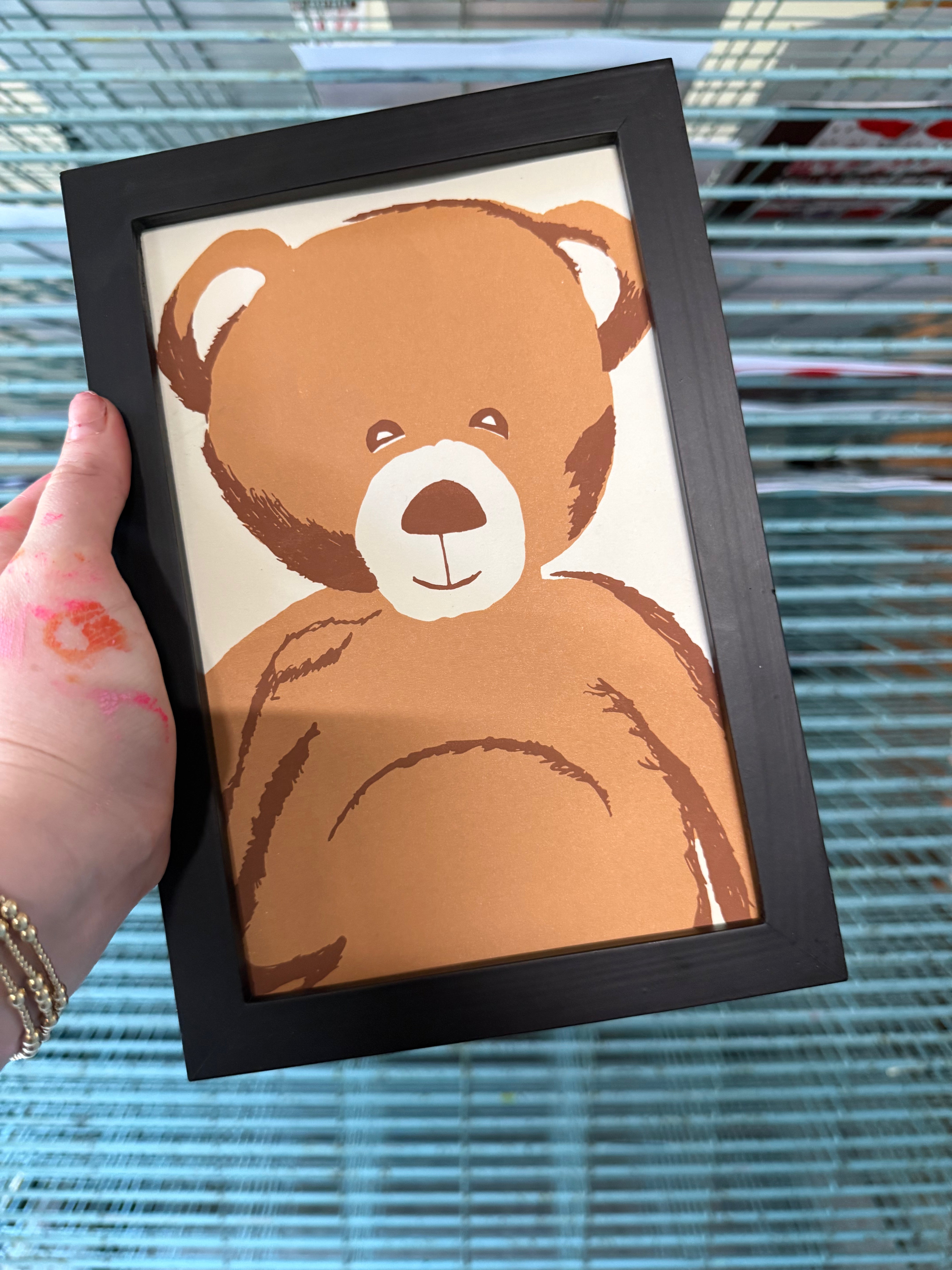 One-of-a-Kind Framed Bear Print by Lily