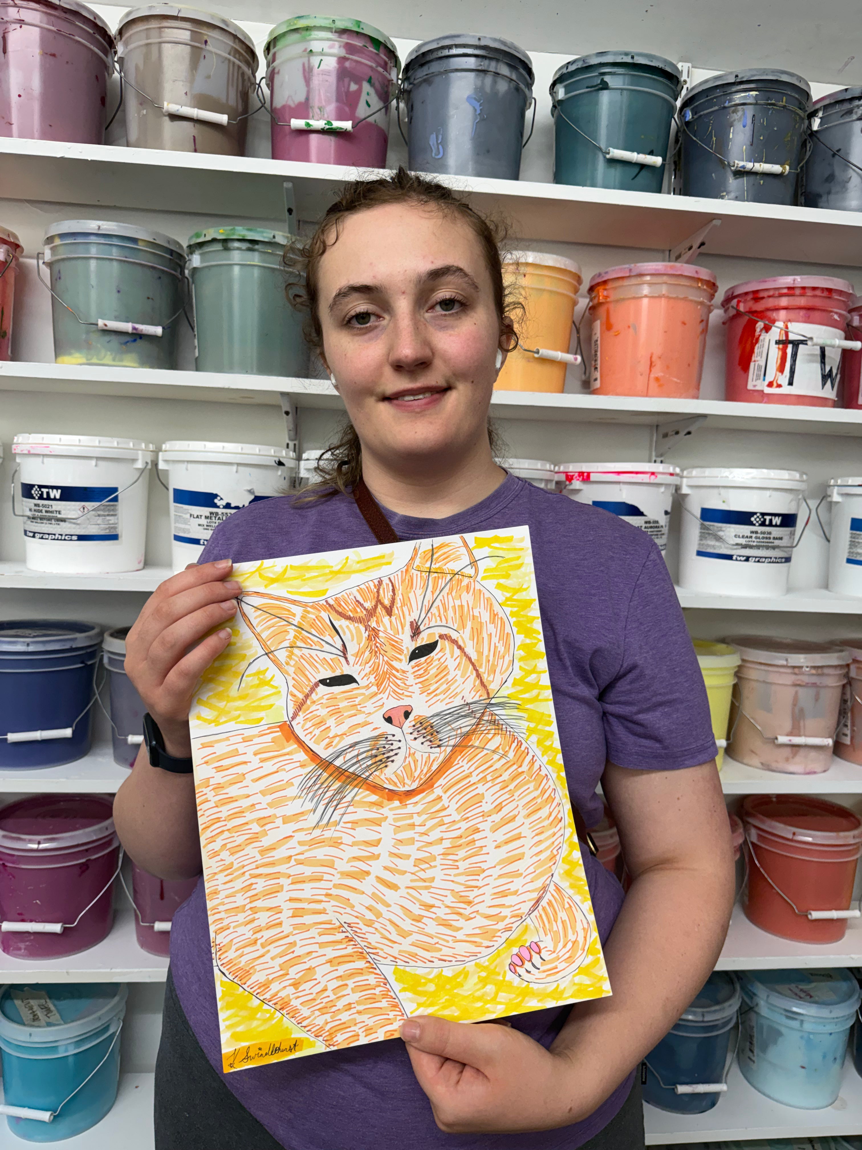 Custom Pet Portrait by Violet