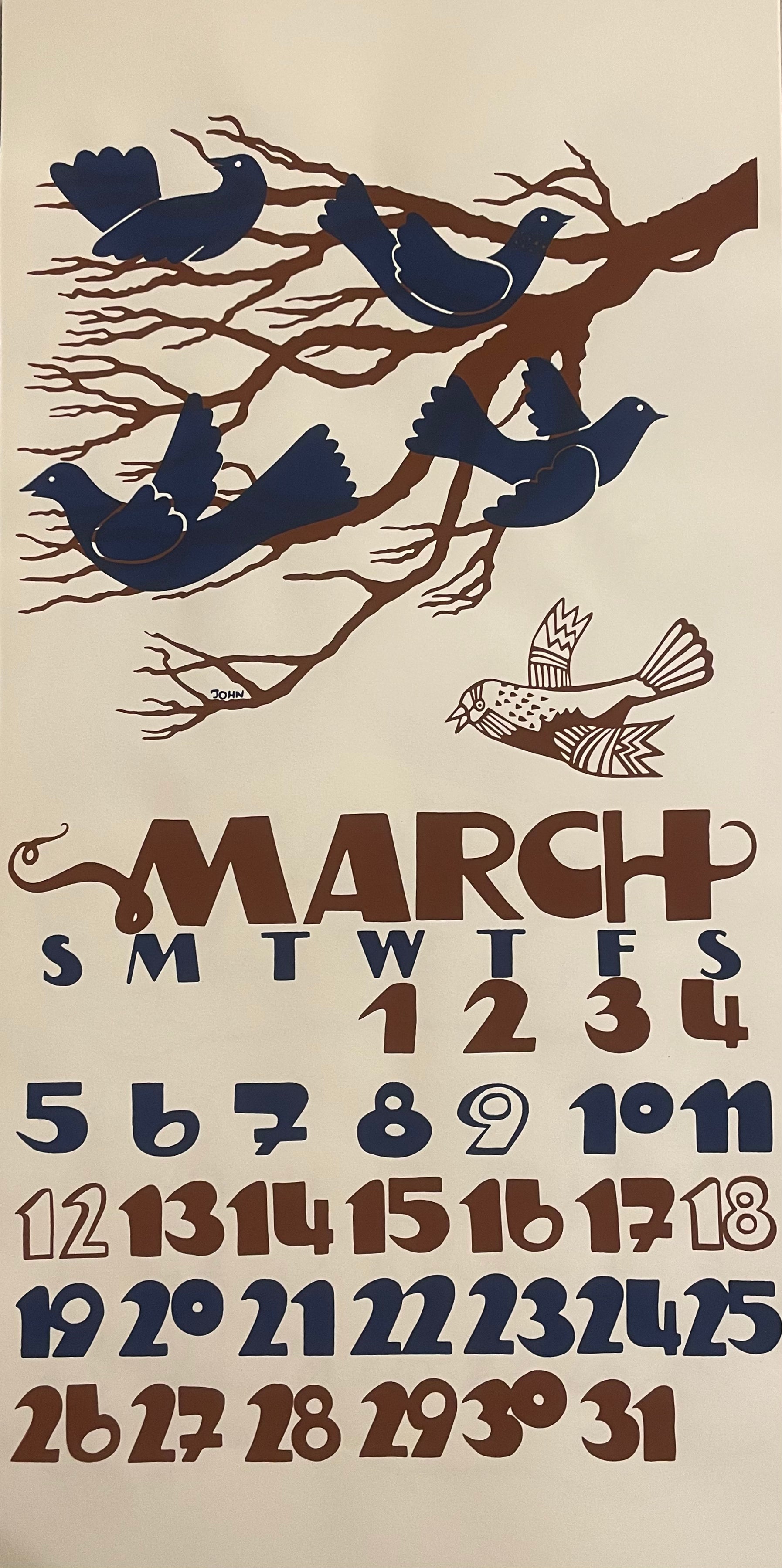 2023 Dolphin Studio Calendar Archive Print