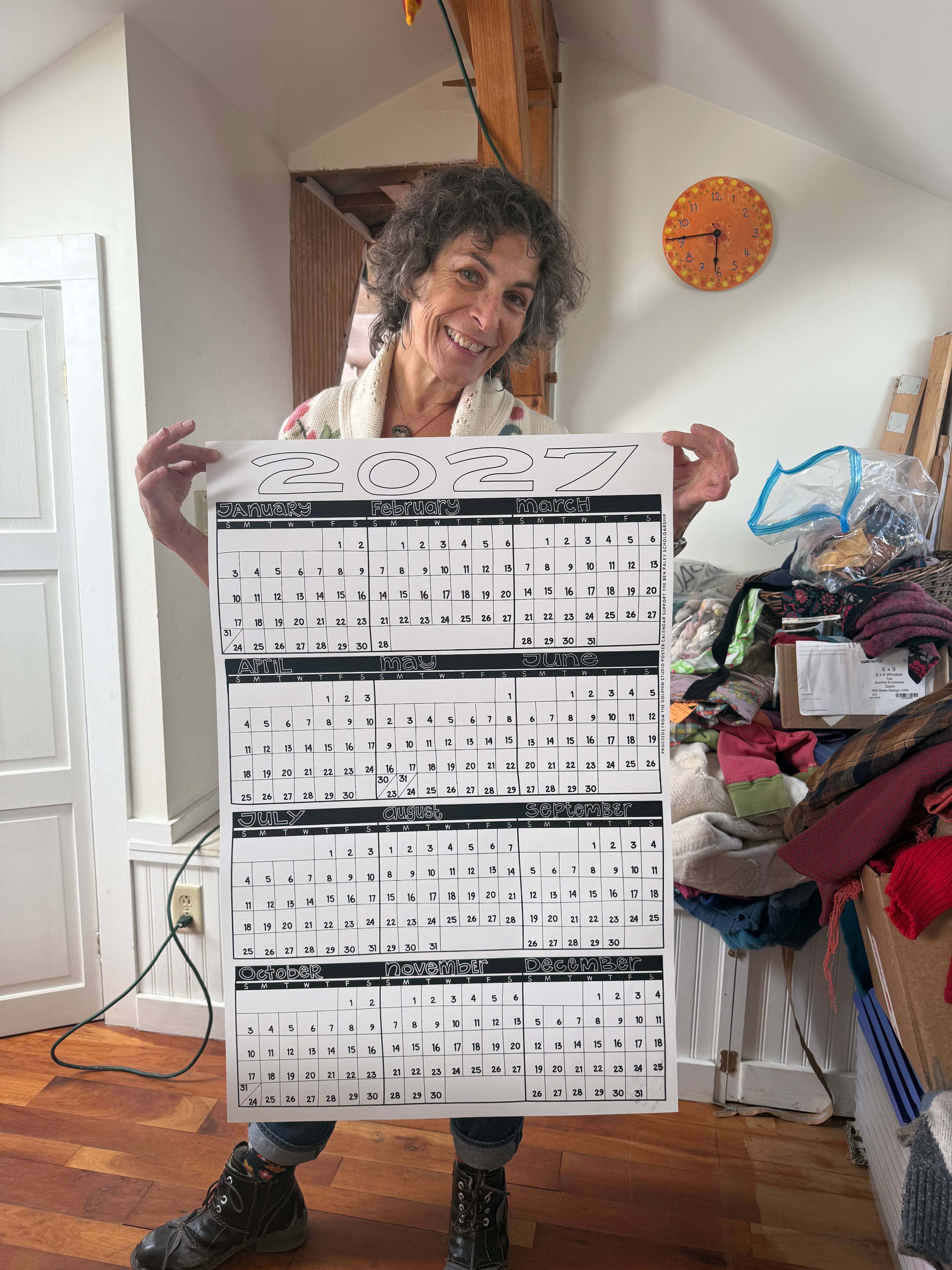 2027 Dolphin Studio Poster Calendar