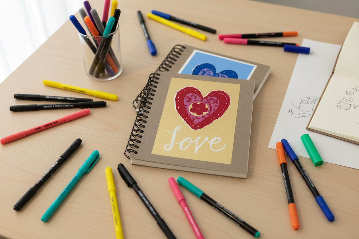 Decorated Dolphin Studio Doodle Journals