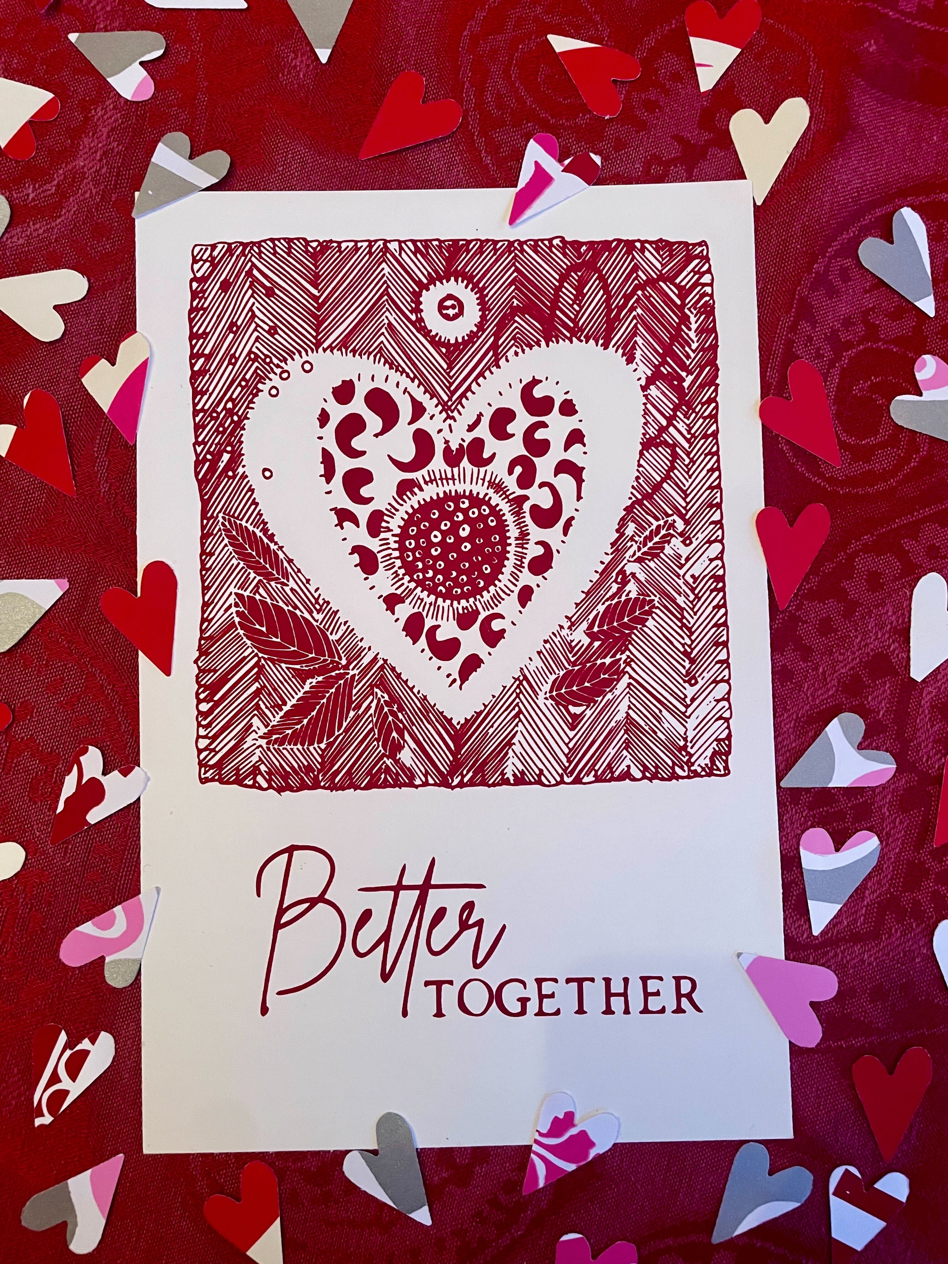 Better Together Print - choose your frame (or unframed) - The Dolphin Studio