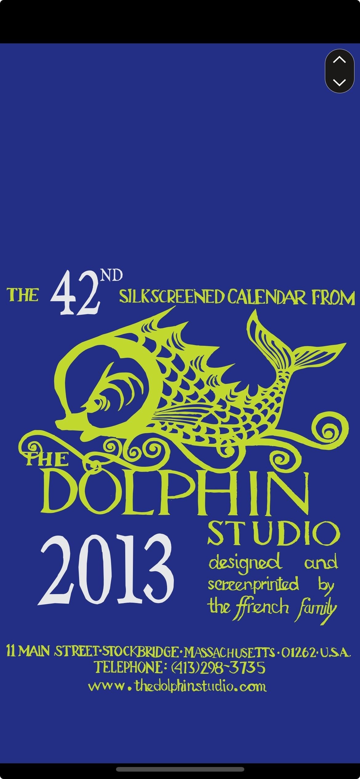 2013 Dolphin Studio Calendar Archive Print - The Dolphin Studio