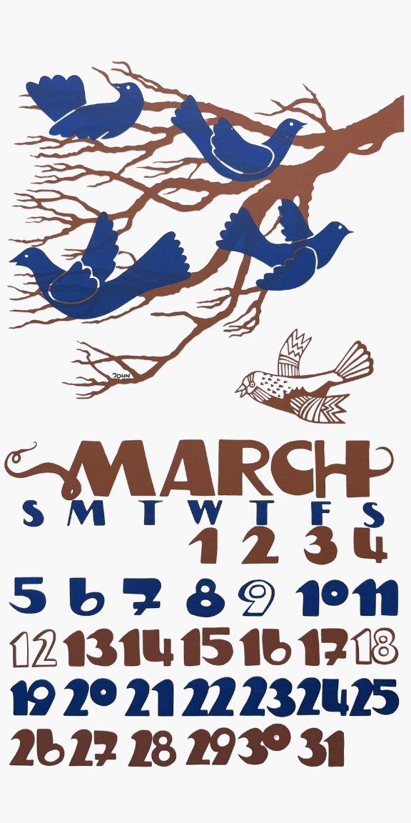 2023 Dolphin Studio Calendar Archive Print