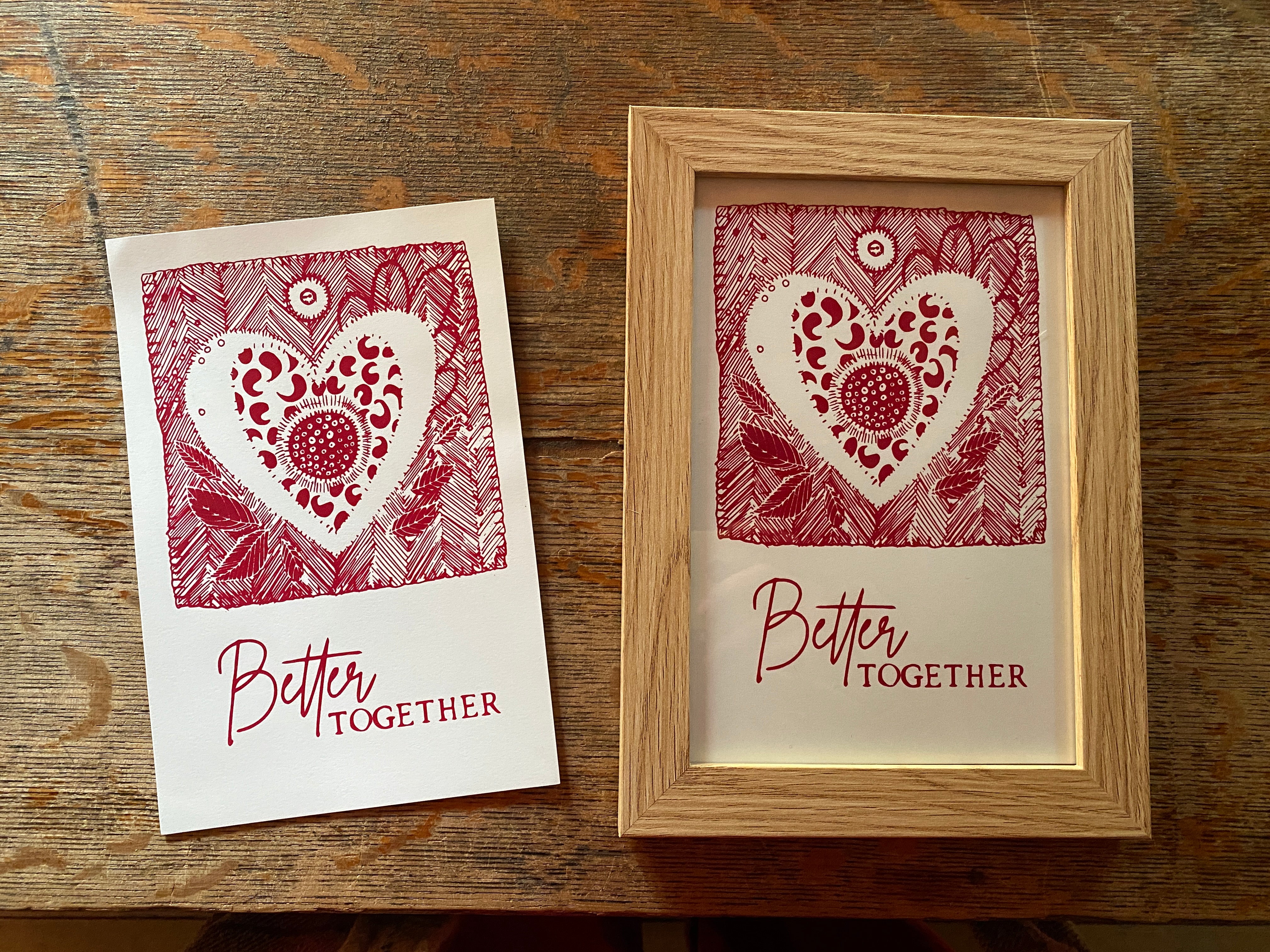 Better Together Print - choose your frame (or unframed) - The Dolphin Studio
