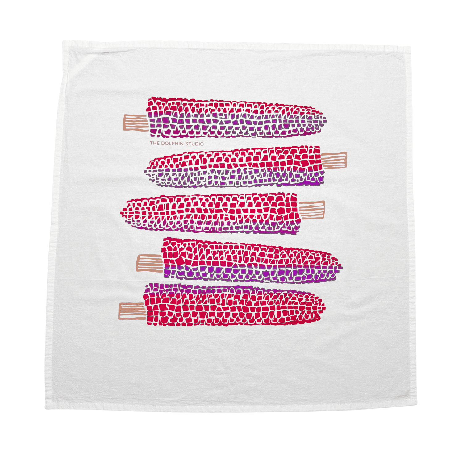 Tea Towel/Kitchen Towel/Dishcloth - Harvest Corn - The Dolphin Studio