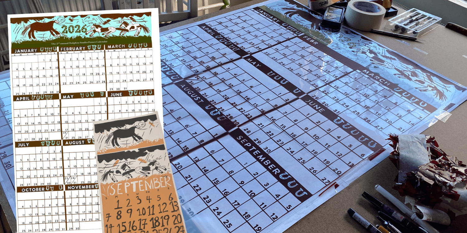 2026 Dolphin Studio Poster Calendar - The Dolphin Studio
