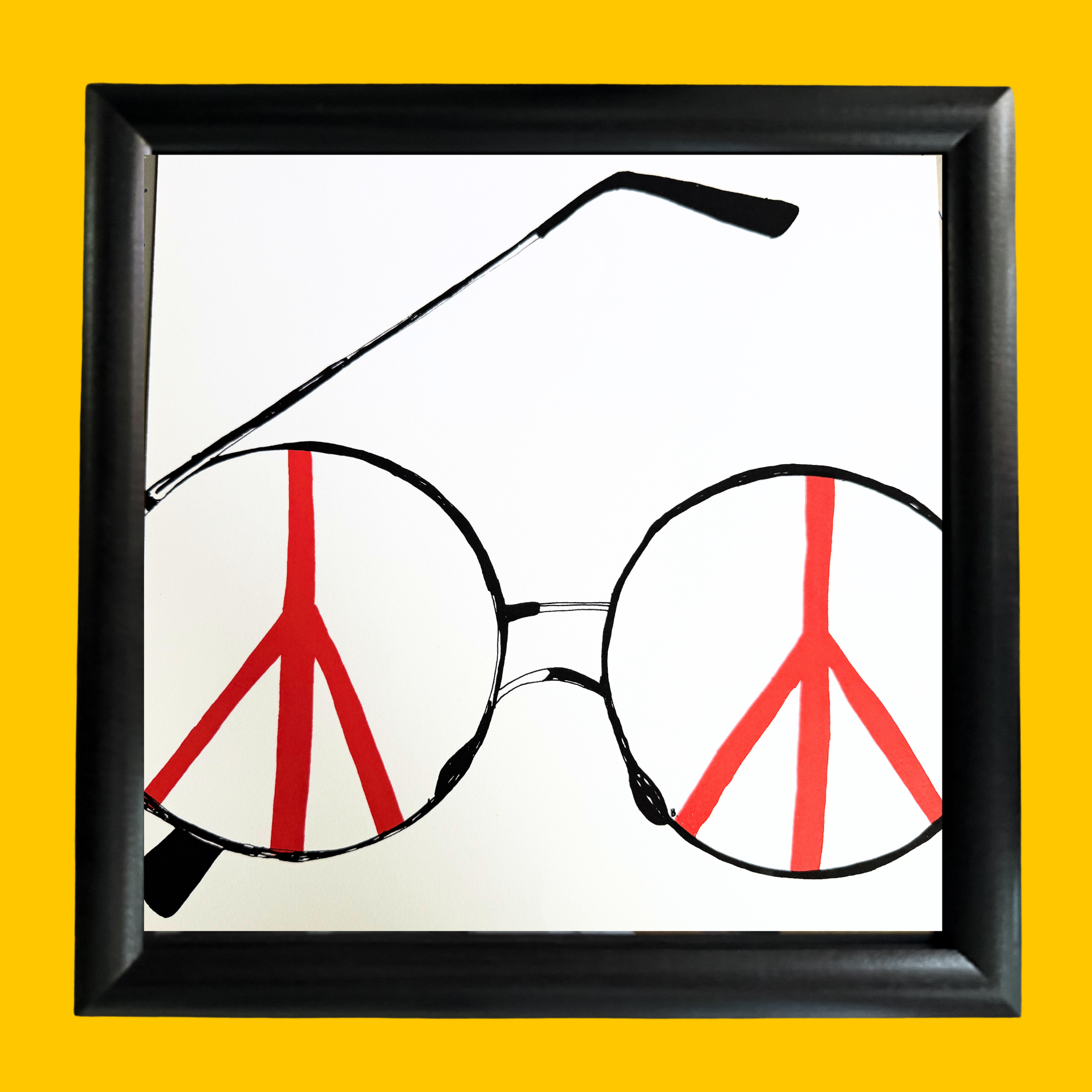 ONE OF A KIND - Framed Print - PEACE GLASSES