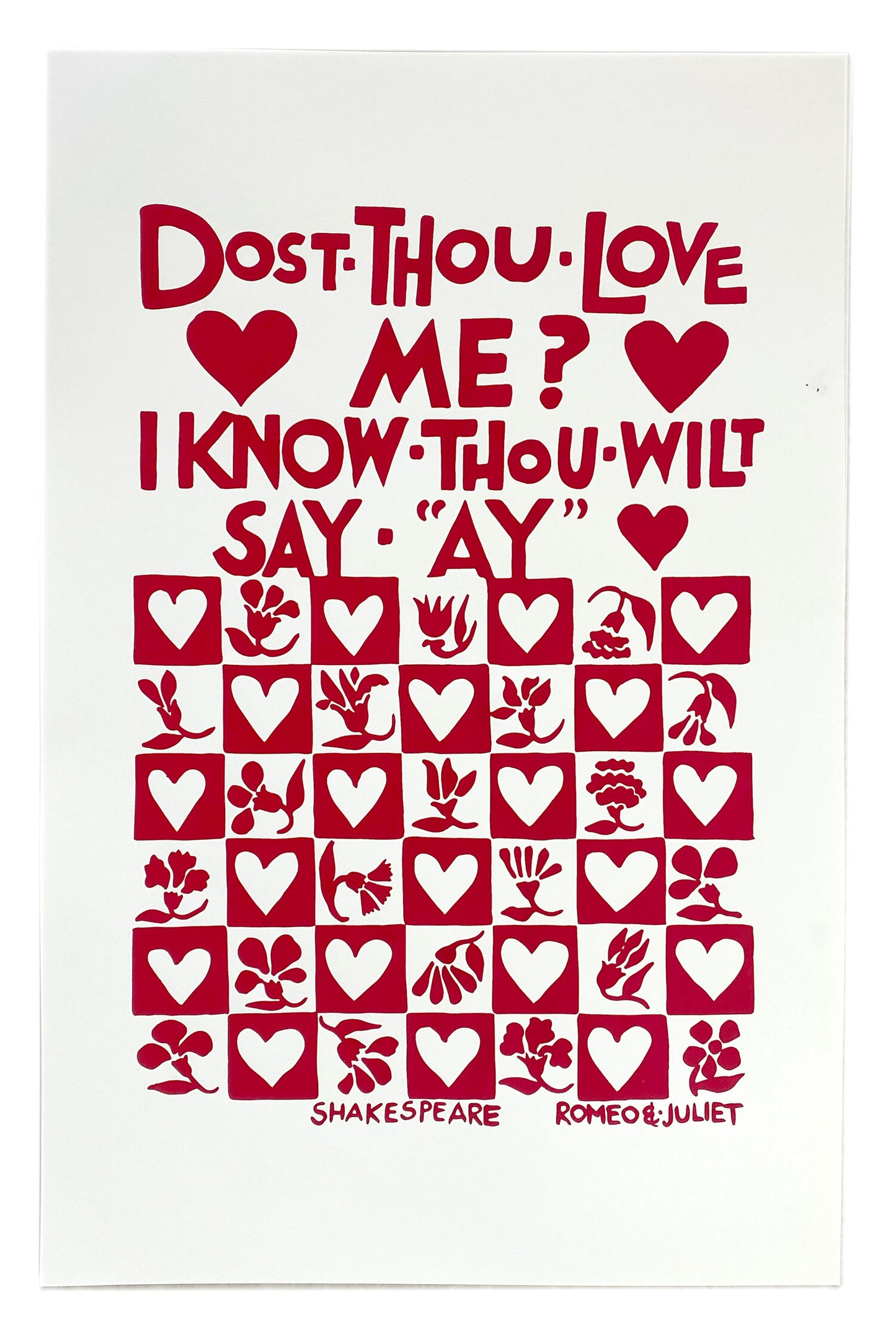Dost Thou Love Me? - John ffrench Artwork Print 13” x 19”