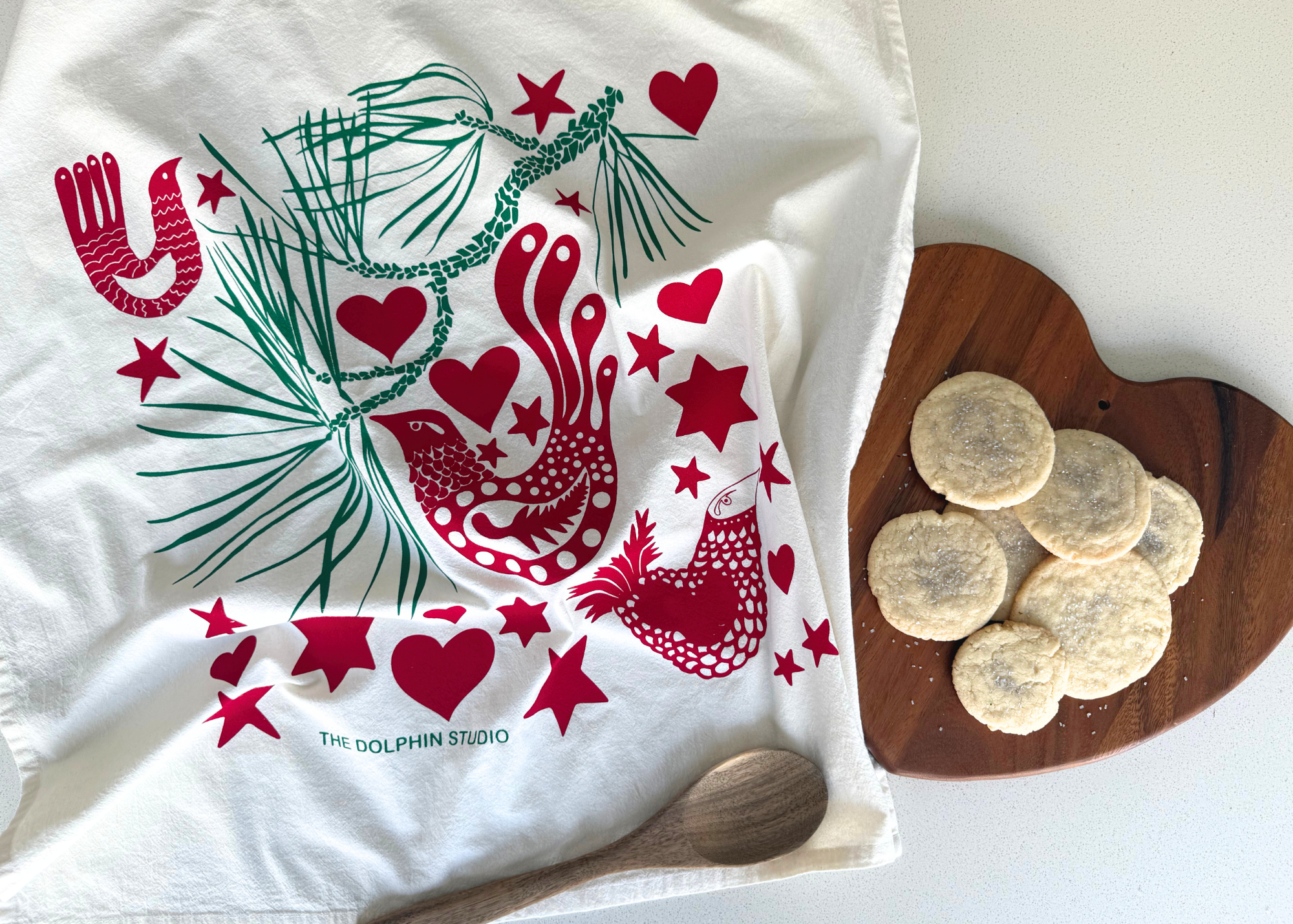 Holiday Doves Kitchen Towel (Single)