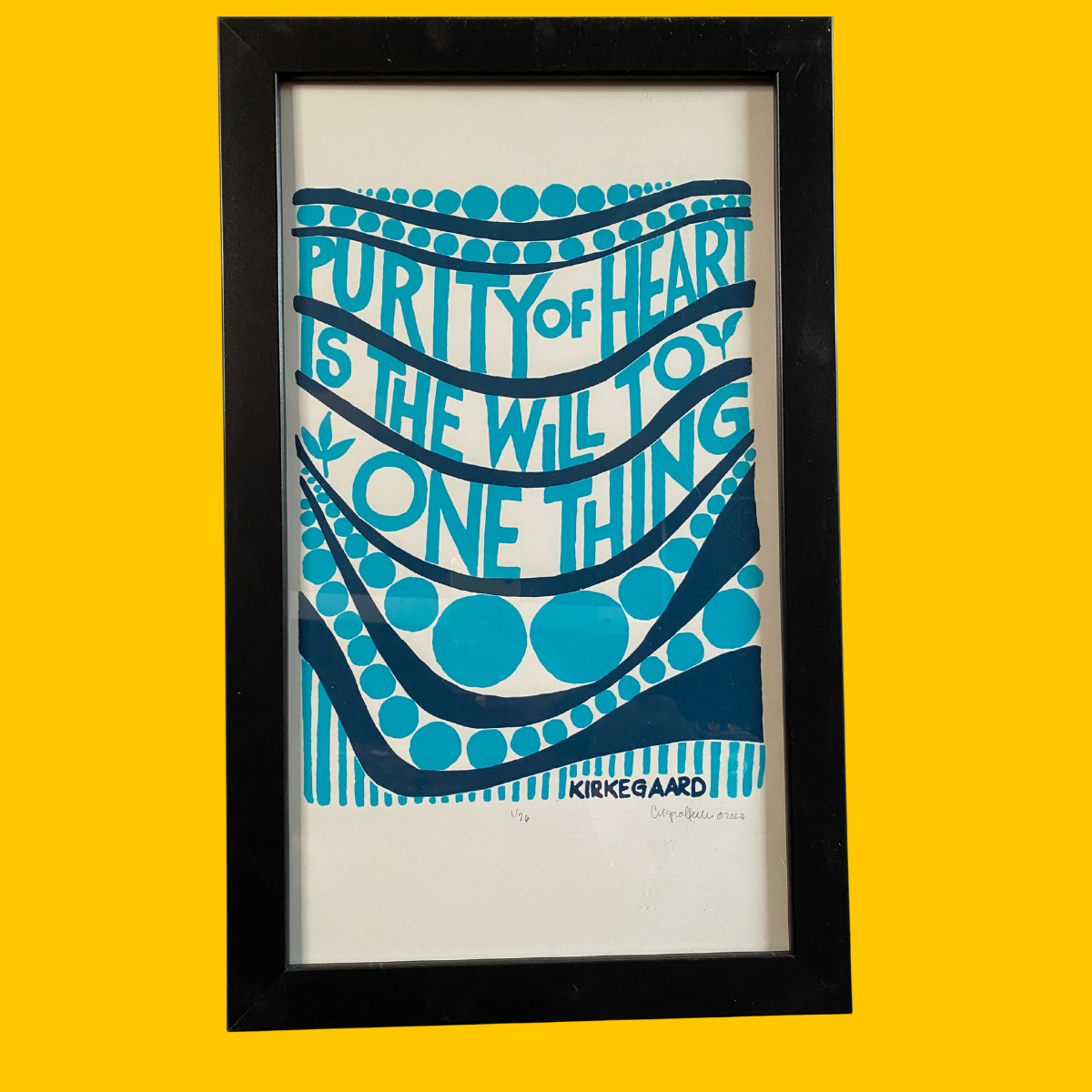 SALE - Framed John ffrench Print - Purity of Heart
