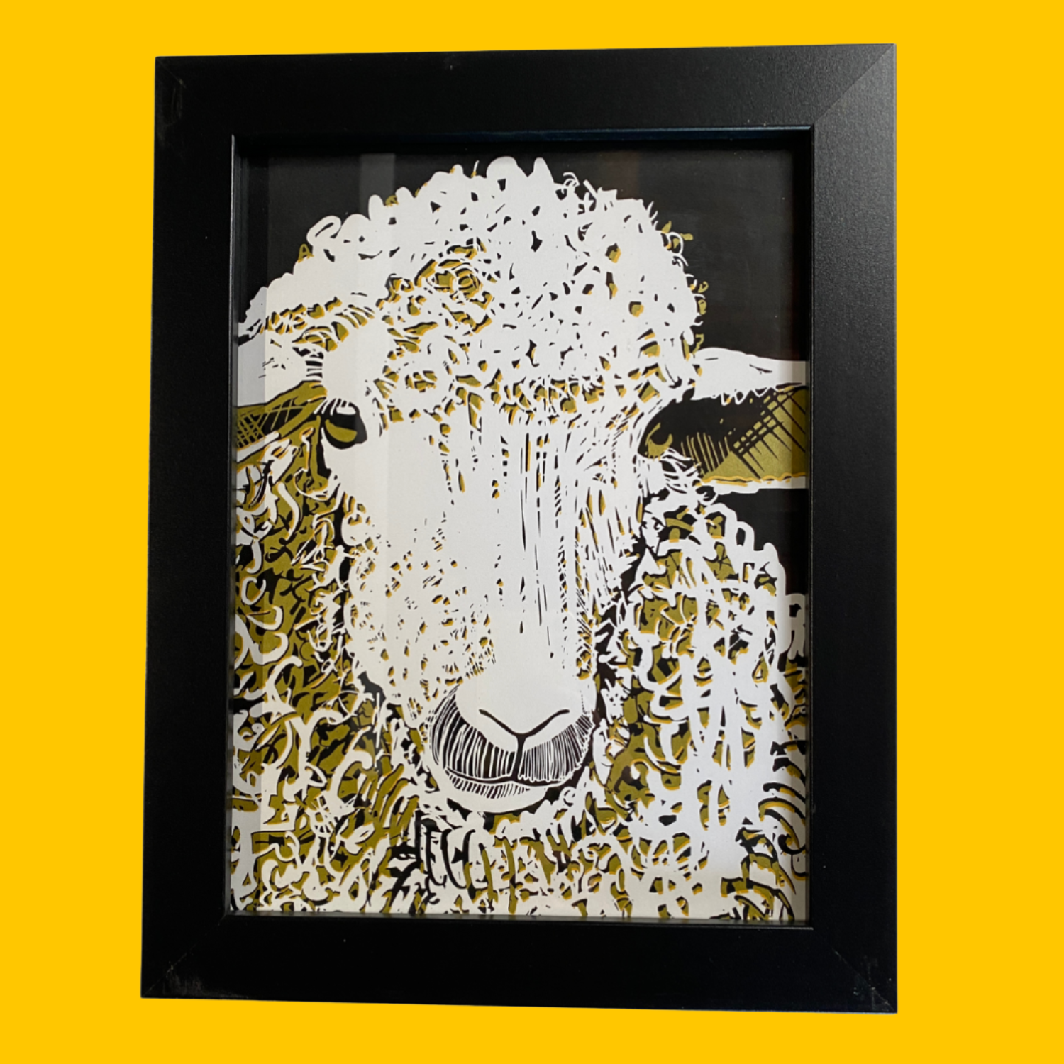 SALE - Framed Print - Sheep
