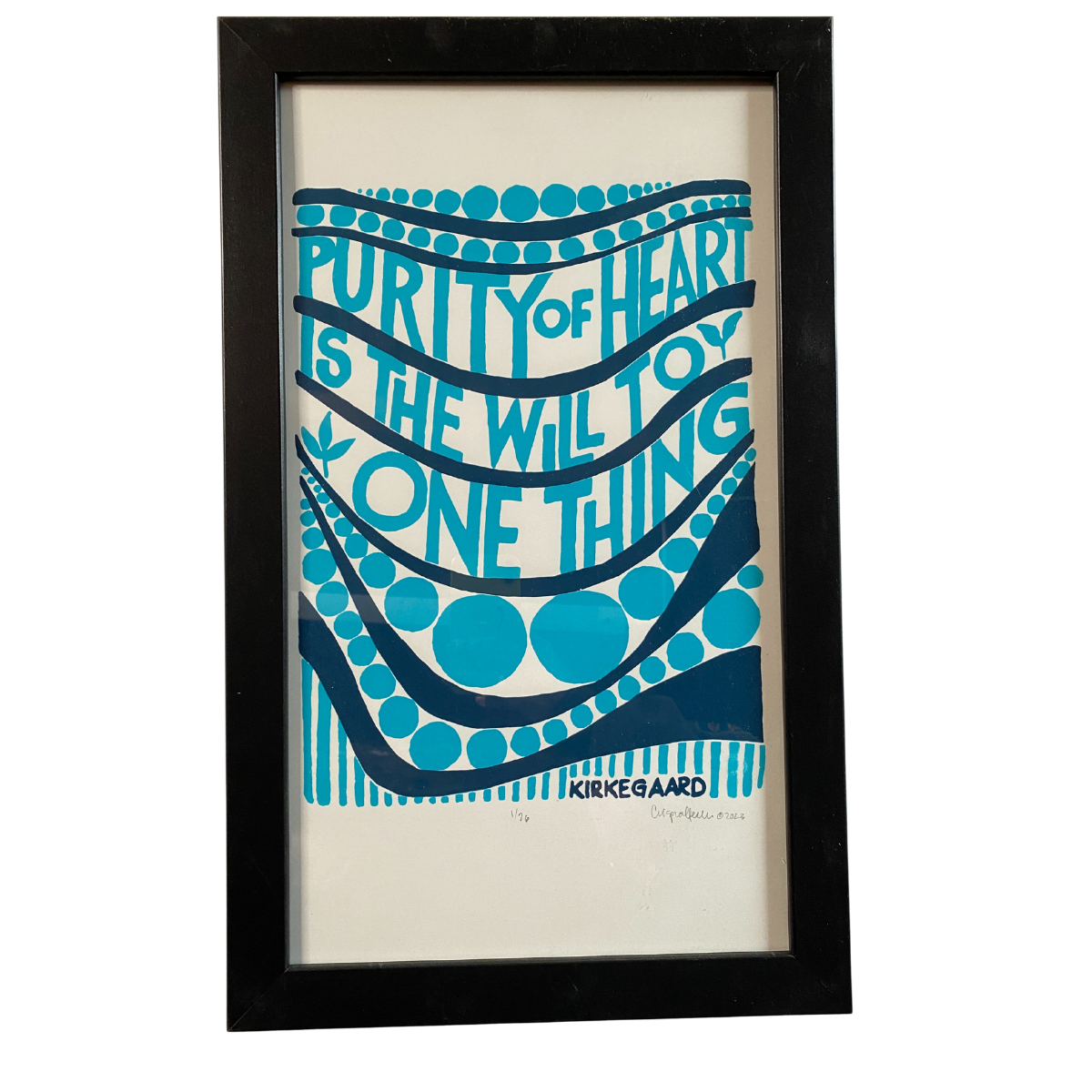 SALE - Framed John ffrench Print - Purity of Heart