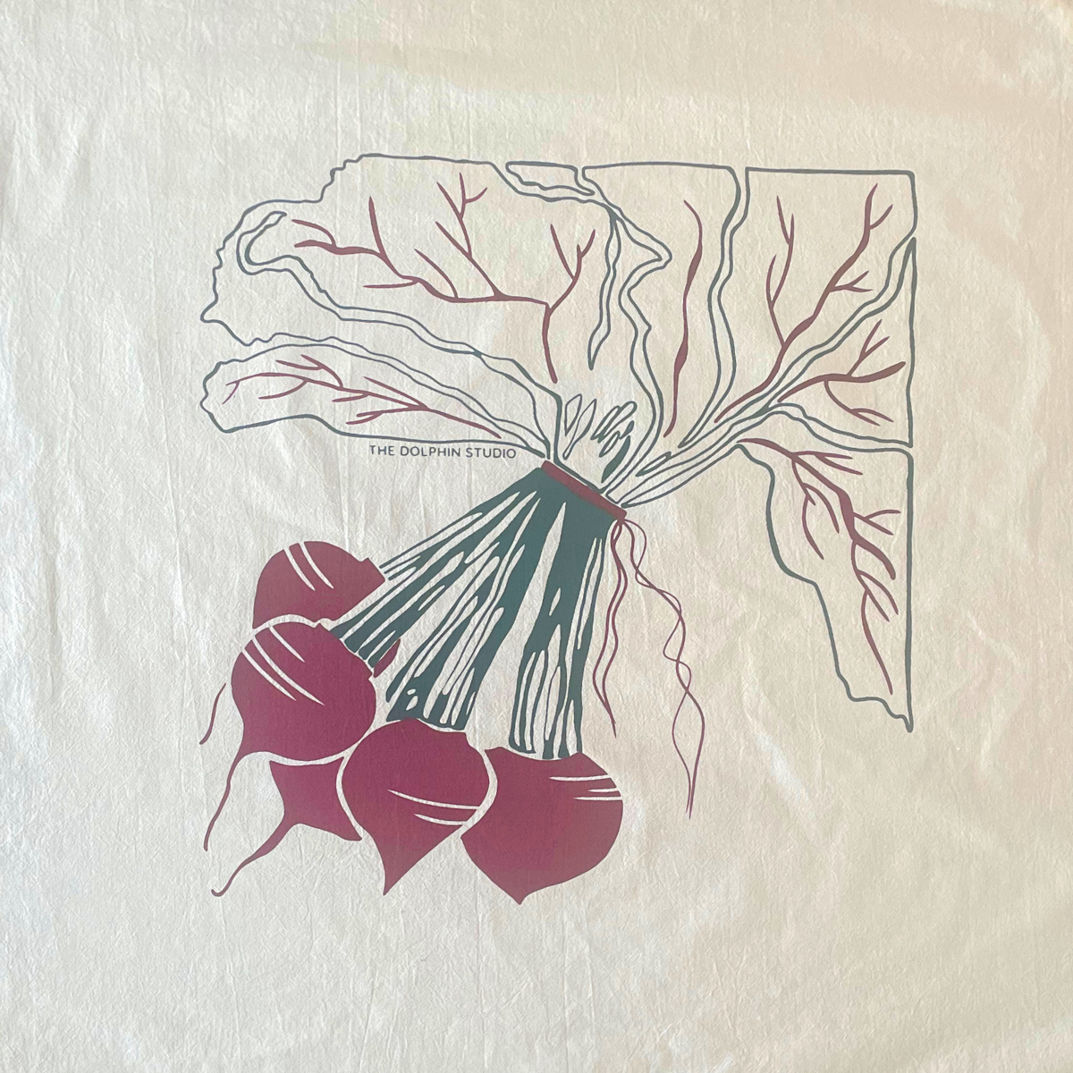 Beet Flour Sack Kitchen Towel (Single)