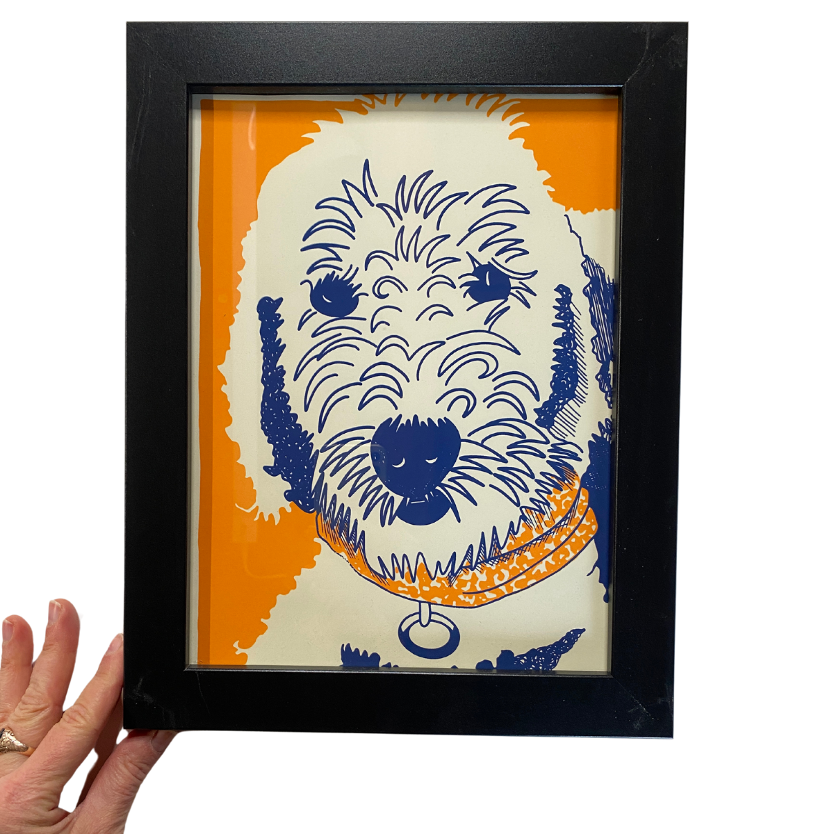SALE - Framed Print - Golden Doodle
