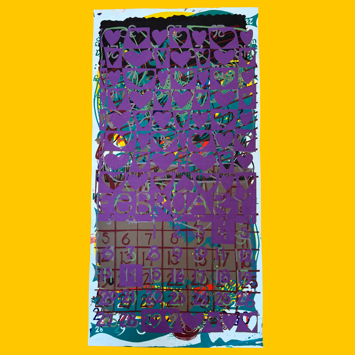 SALE - Layered Monoprint