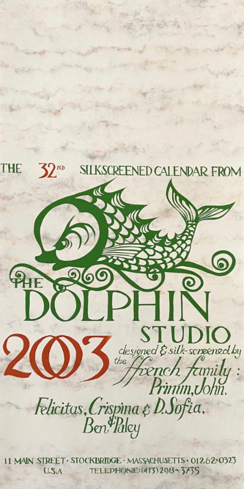 2003 Dolphin Studio Calendar Archive Print The Dolphin Studio