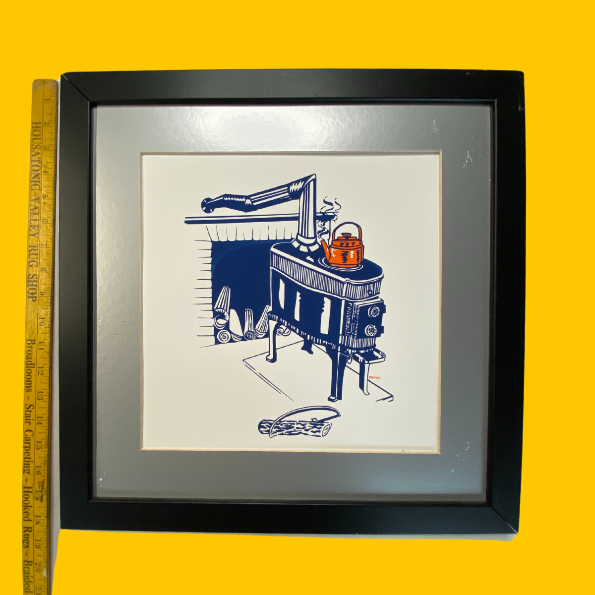 SALE - Framed Print - Kettle on a Woodstove
