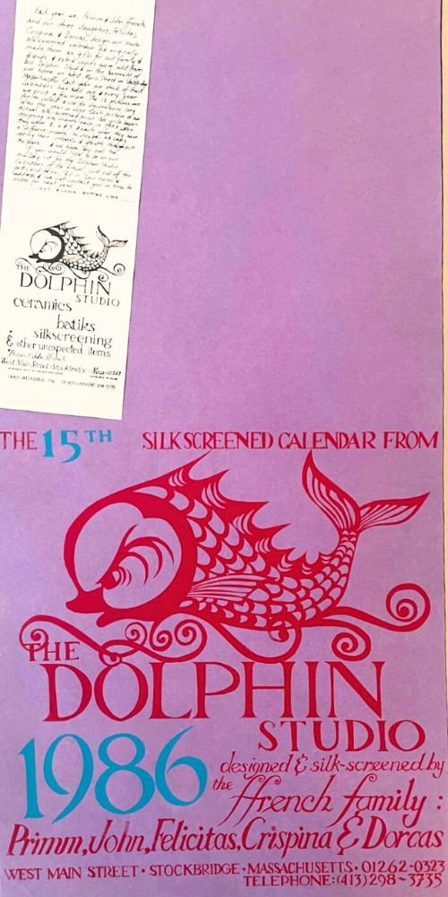 Dolphins, pink, 80s | Photographic Print