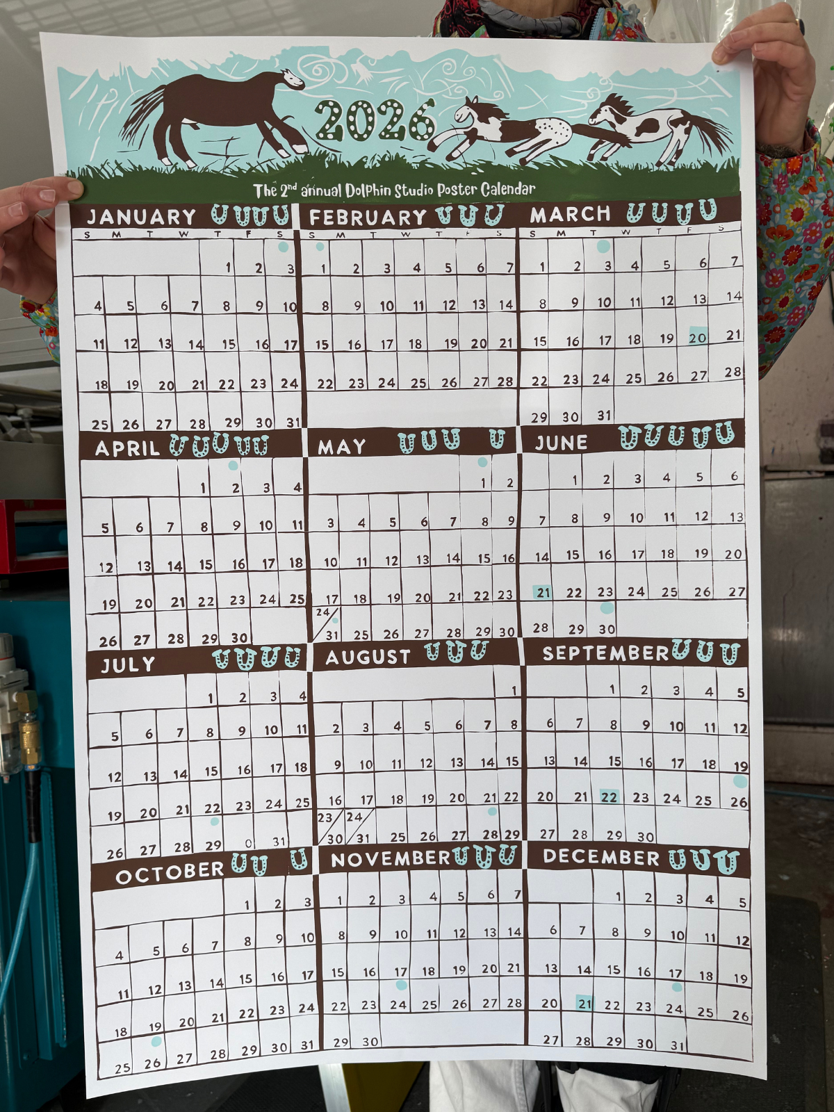 PRE-ORDER 2026 Dolphin Studio Poster Calendar