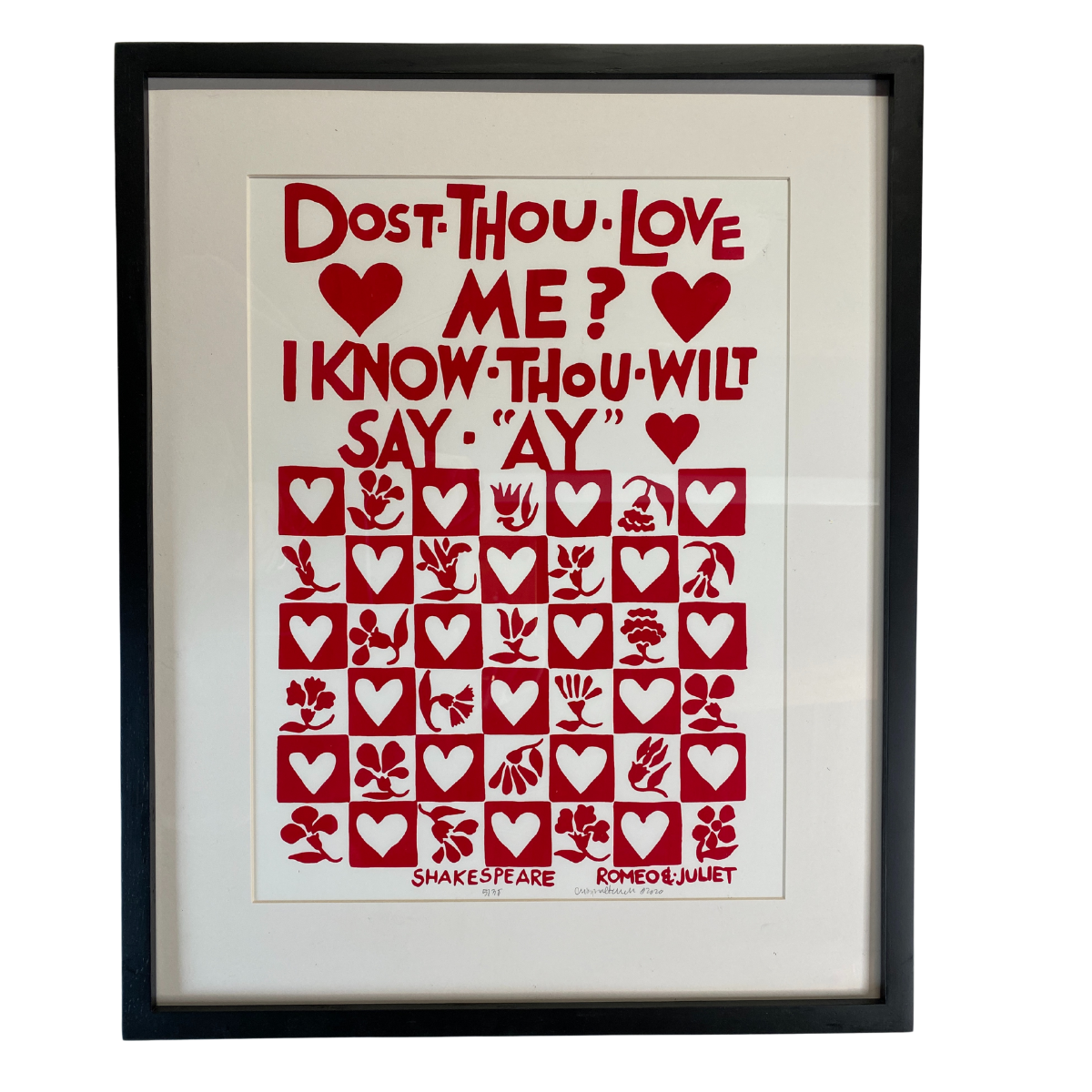 SALE - Framed Print - Dost Thou LOVE Me?