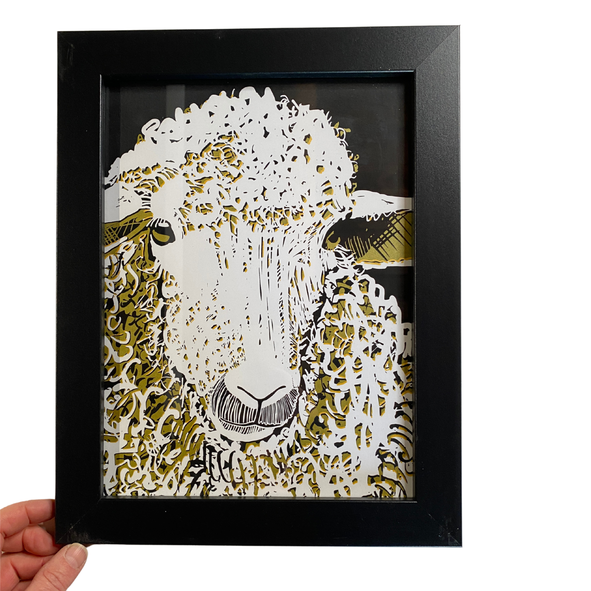 SALE - Framed Print - Sheep