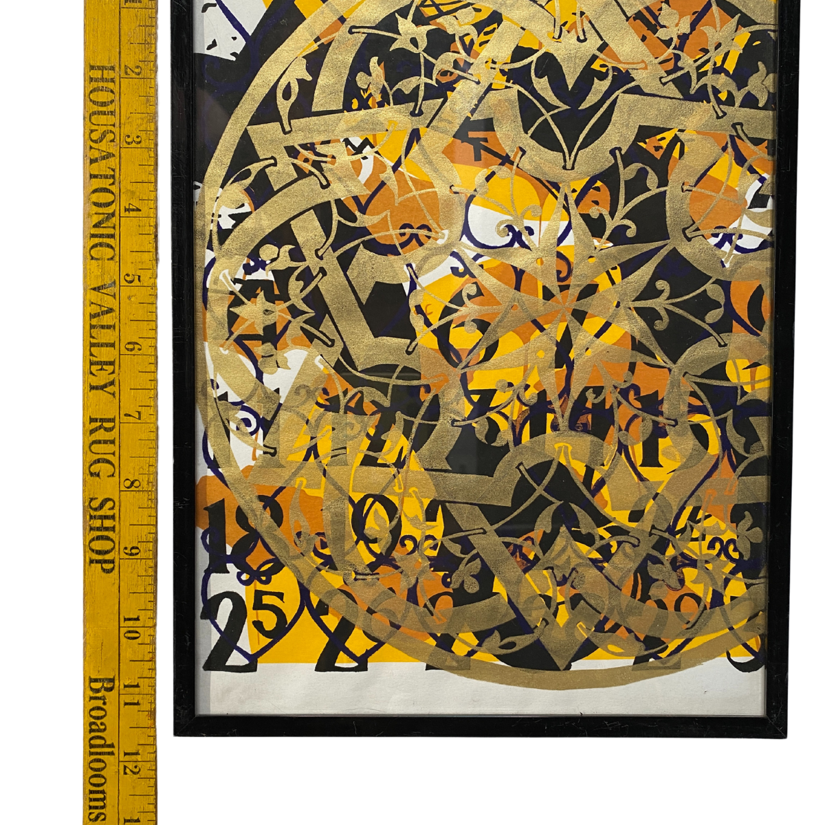 SALE - Framed Print - Small Black and Gold