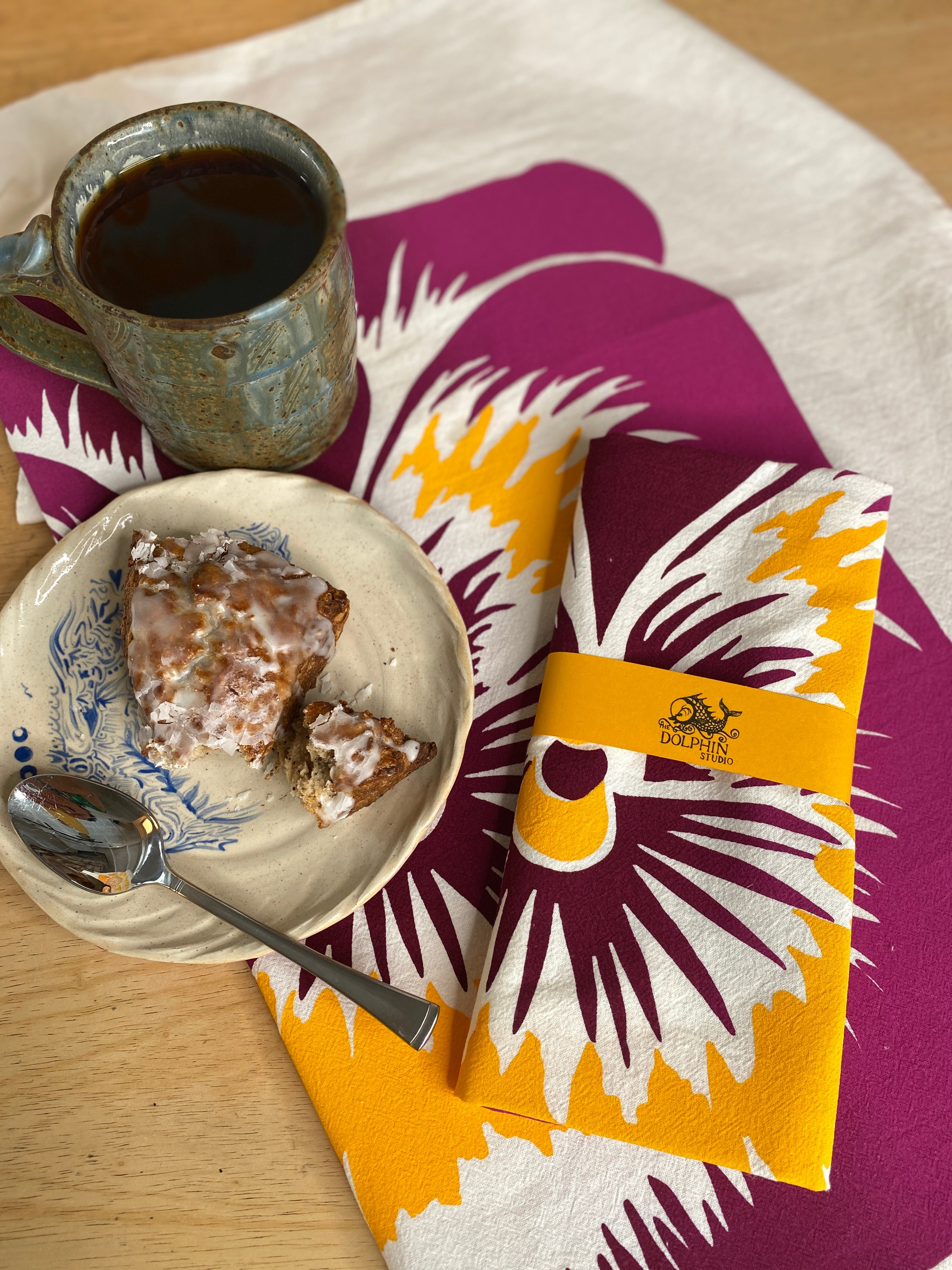 Pretty as a Pansy ~ Flour Sack Tea Towel