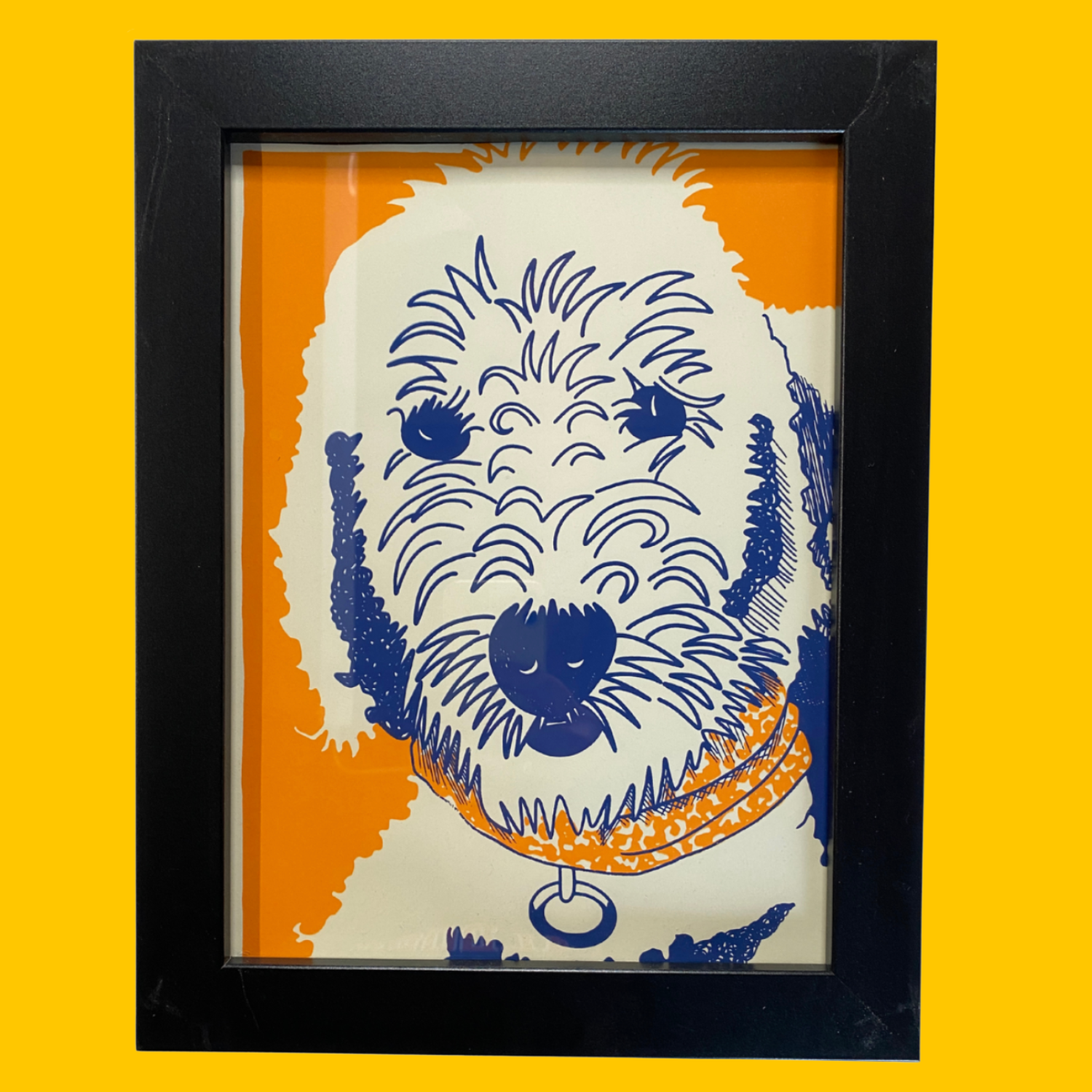 SALE - Framed Print - Golden Doodle