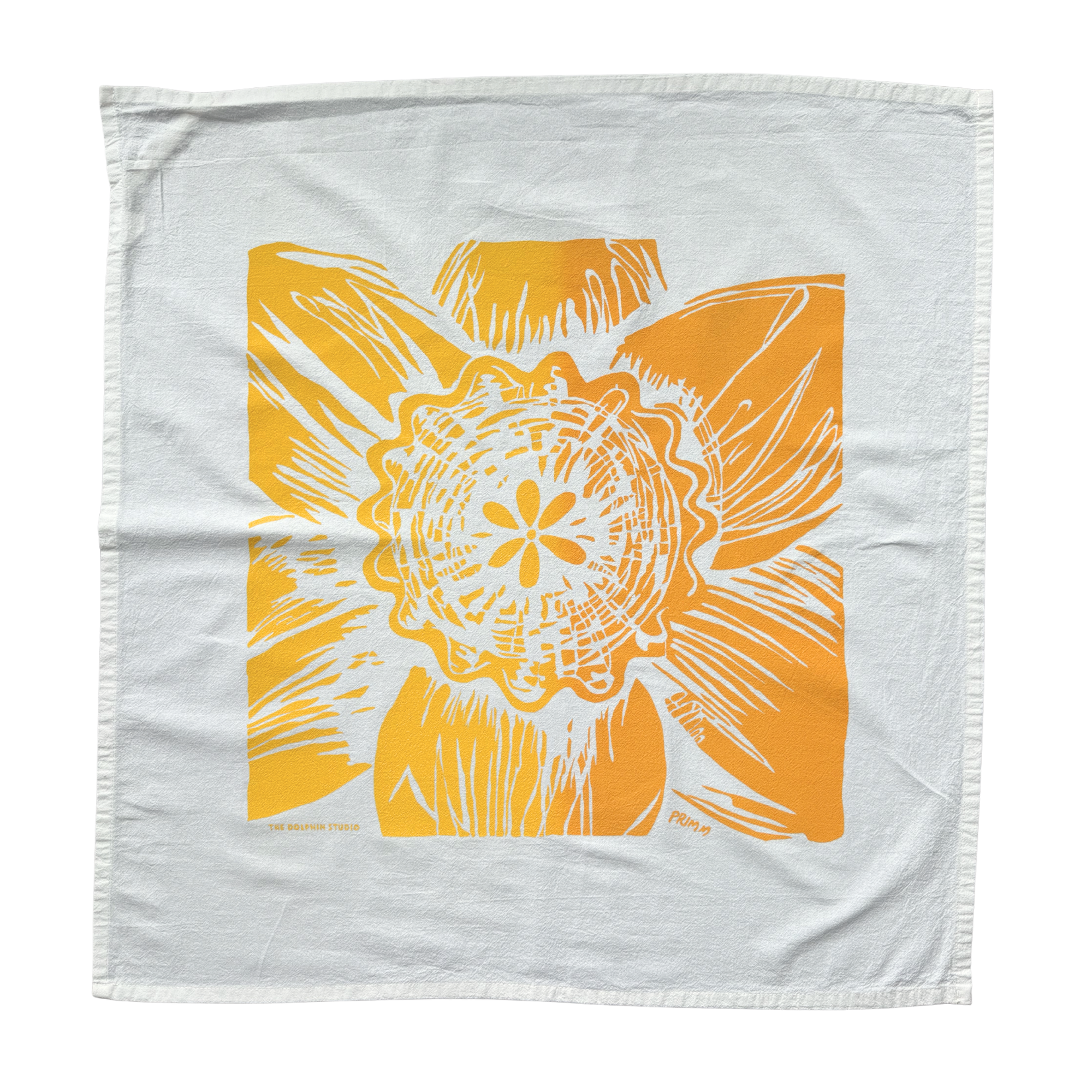 Delightful Daffodil ~ Flour Sack Tea Towel