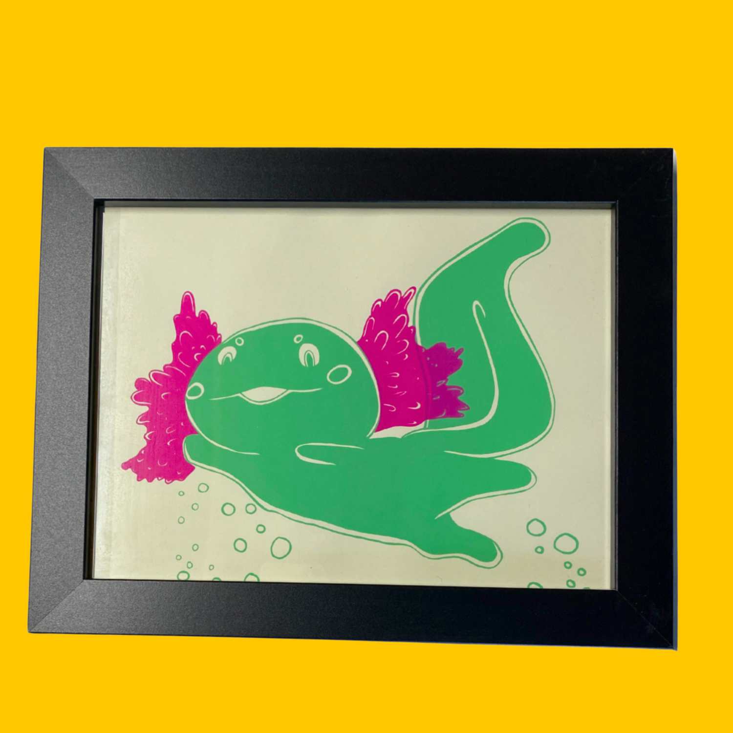 SALE - Framed Print - Axolotl