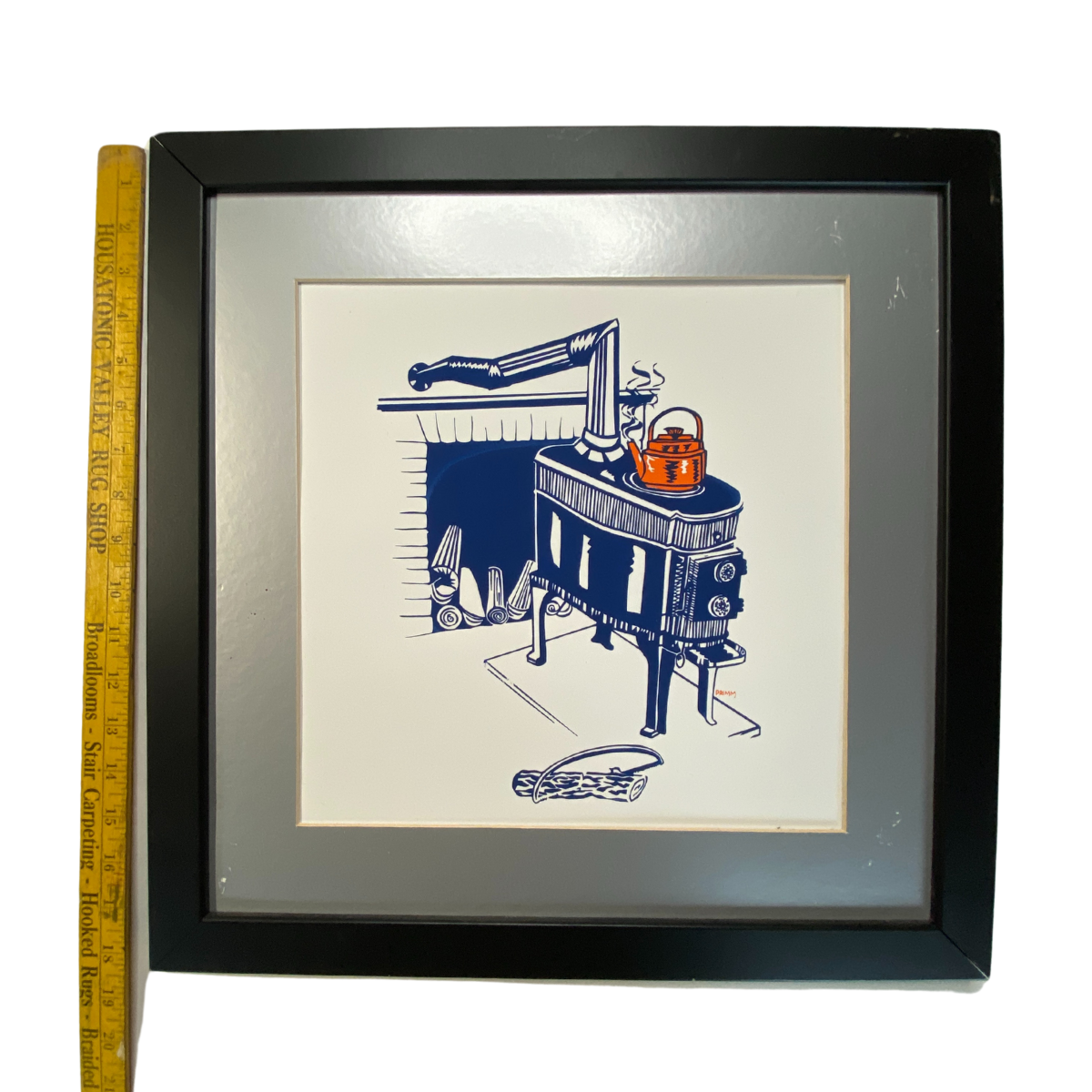 SALE - Framed Print - Kettle on a Woodstove