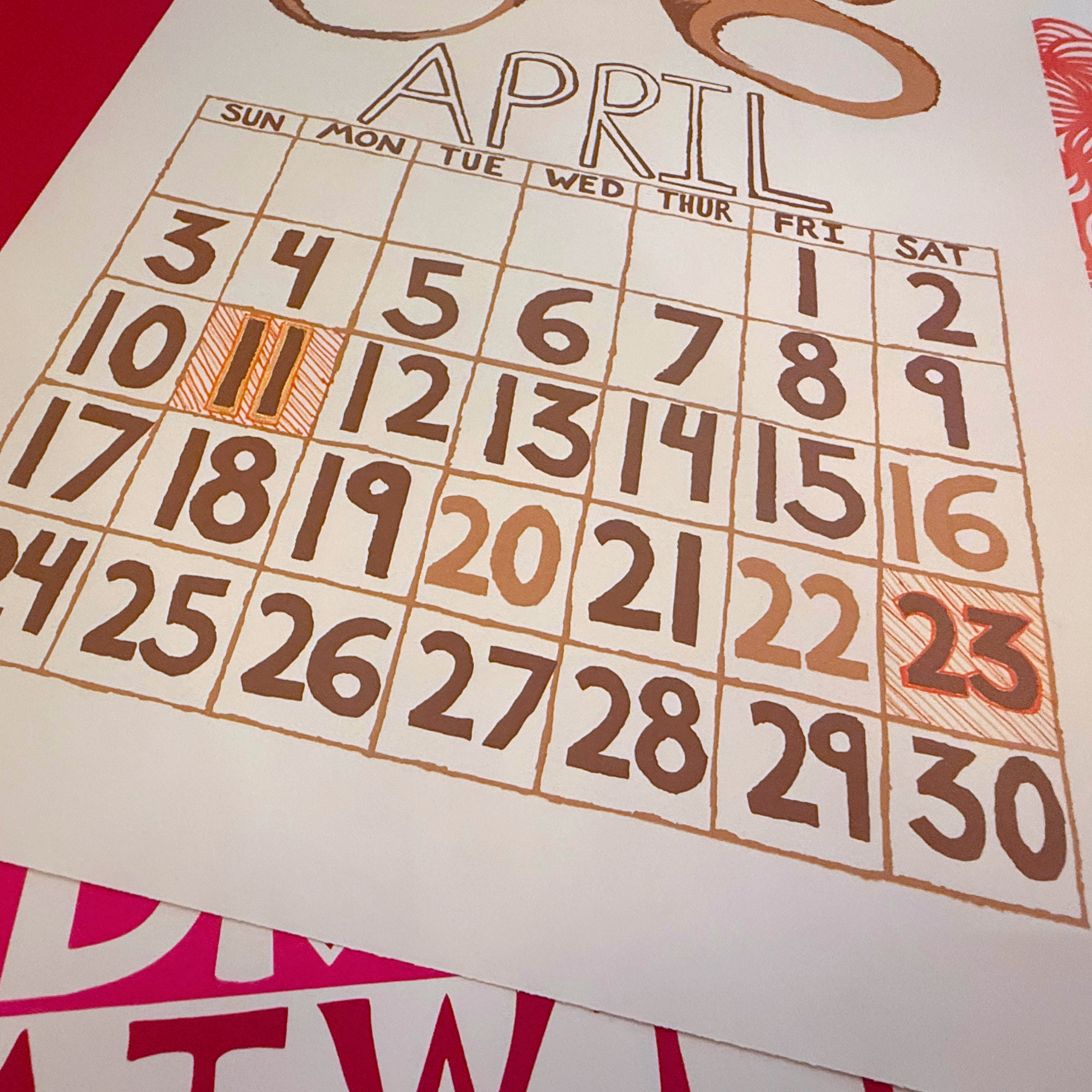 Hand Embellished 2027 Dolphin Studio Calendar