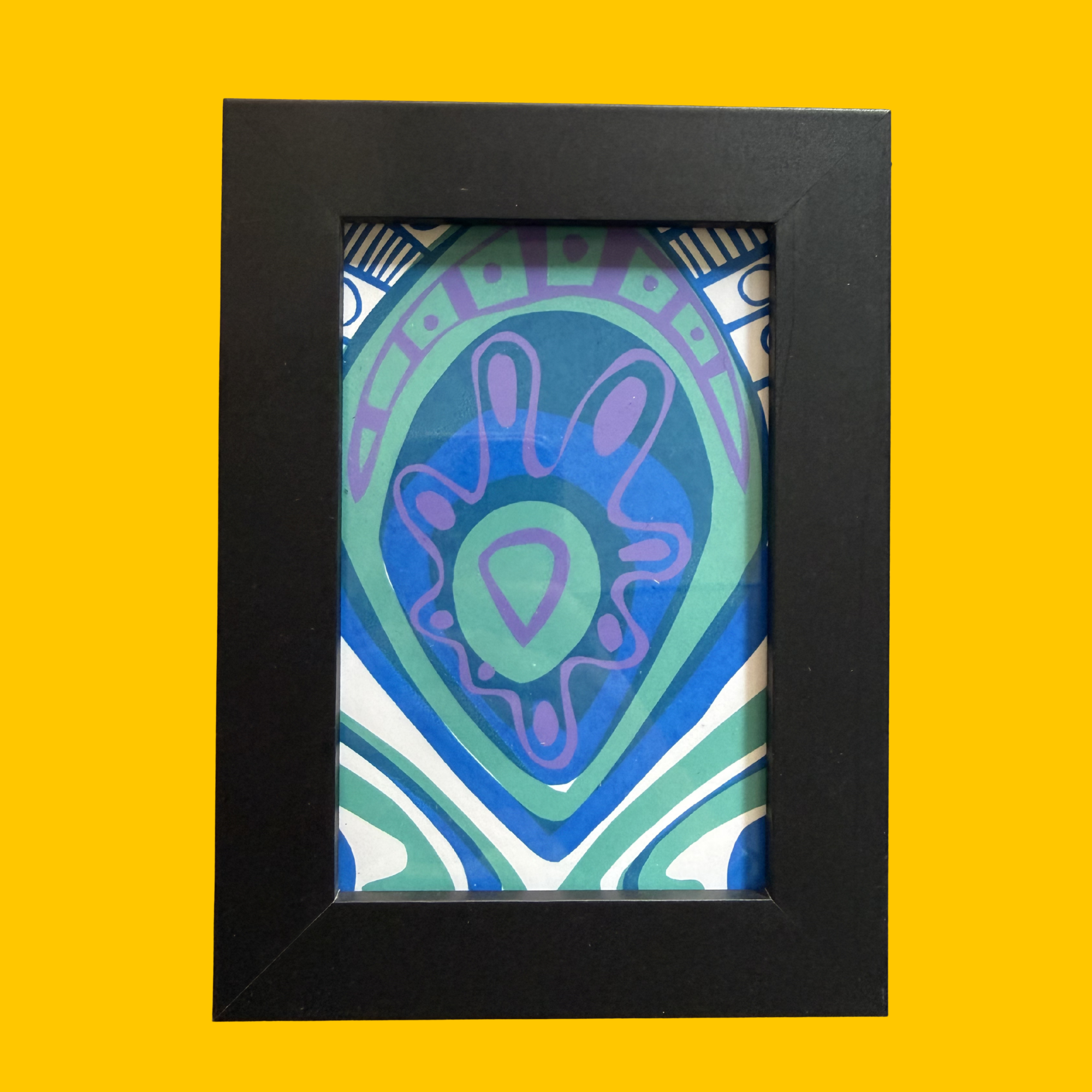 One-of-a-Kind Framed Peacock Print