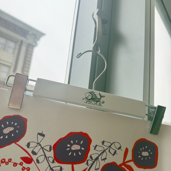 Dolphin Studio Calendar White Hanger with Clips