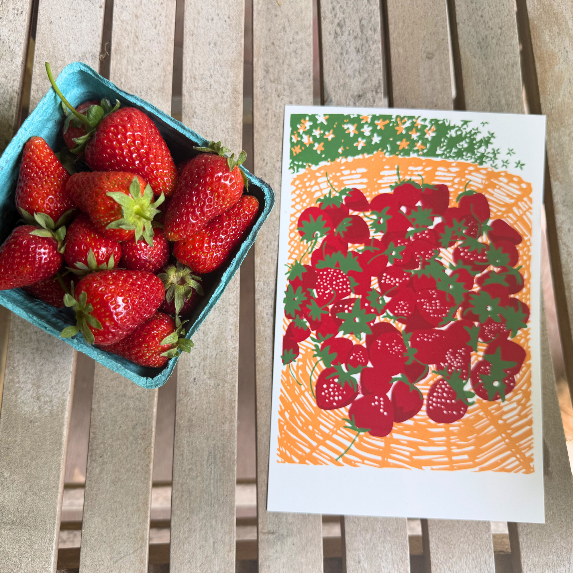 Strawberries (June 2026 Print Club Print)