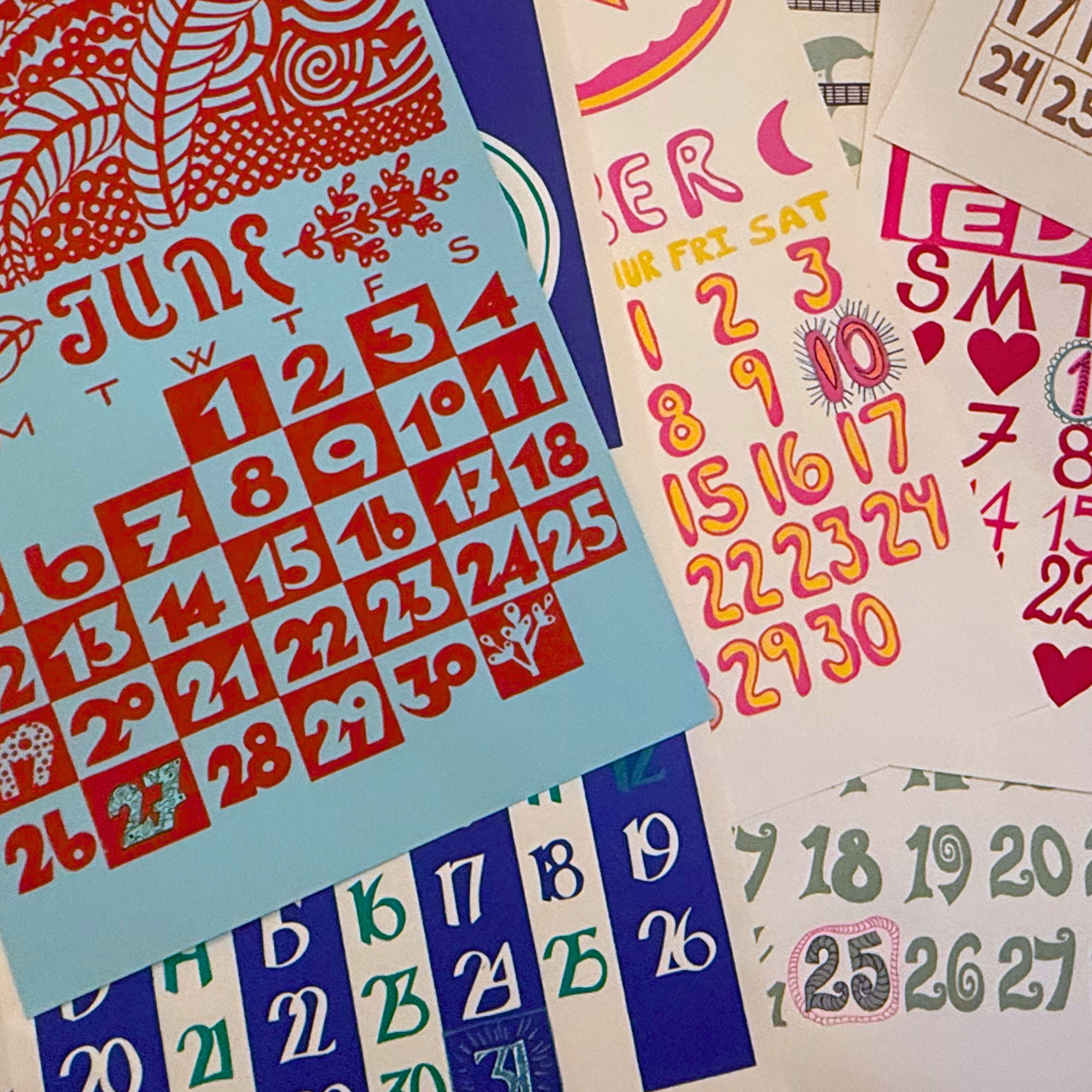 Hand Embellished 2027 Dolphin Studio Calendar