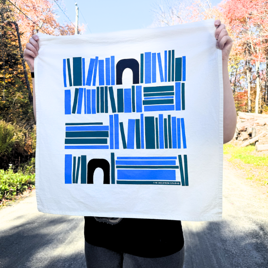 Tea Towel/Kitchen Towel/Dishcloth - Wall of Books