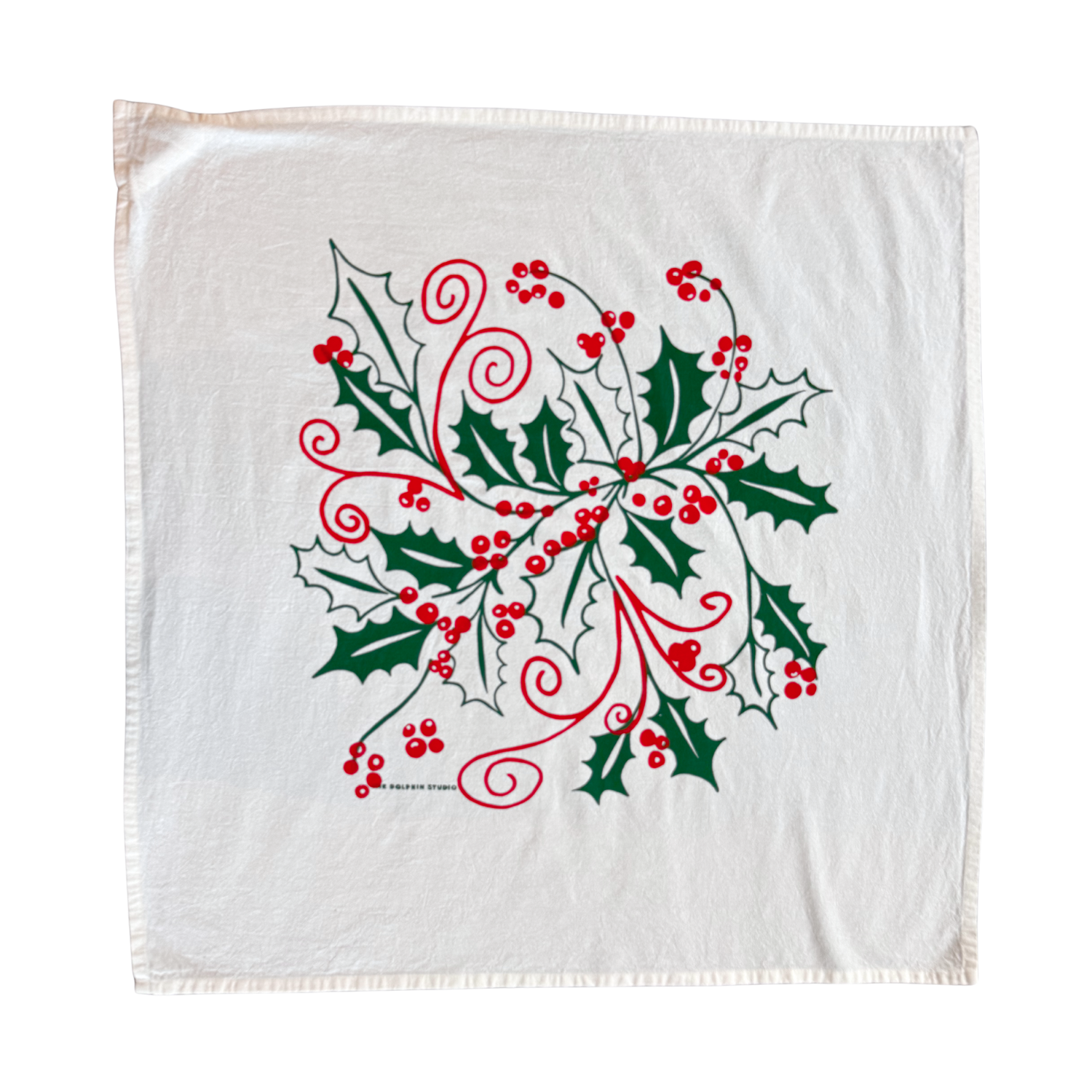 Tea Towel/Kitchen Towel/Dishcloth - Holly