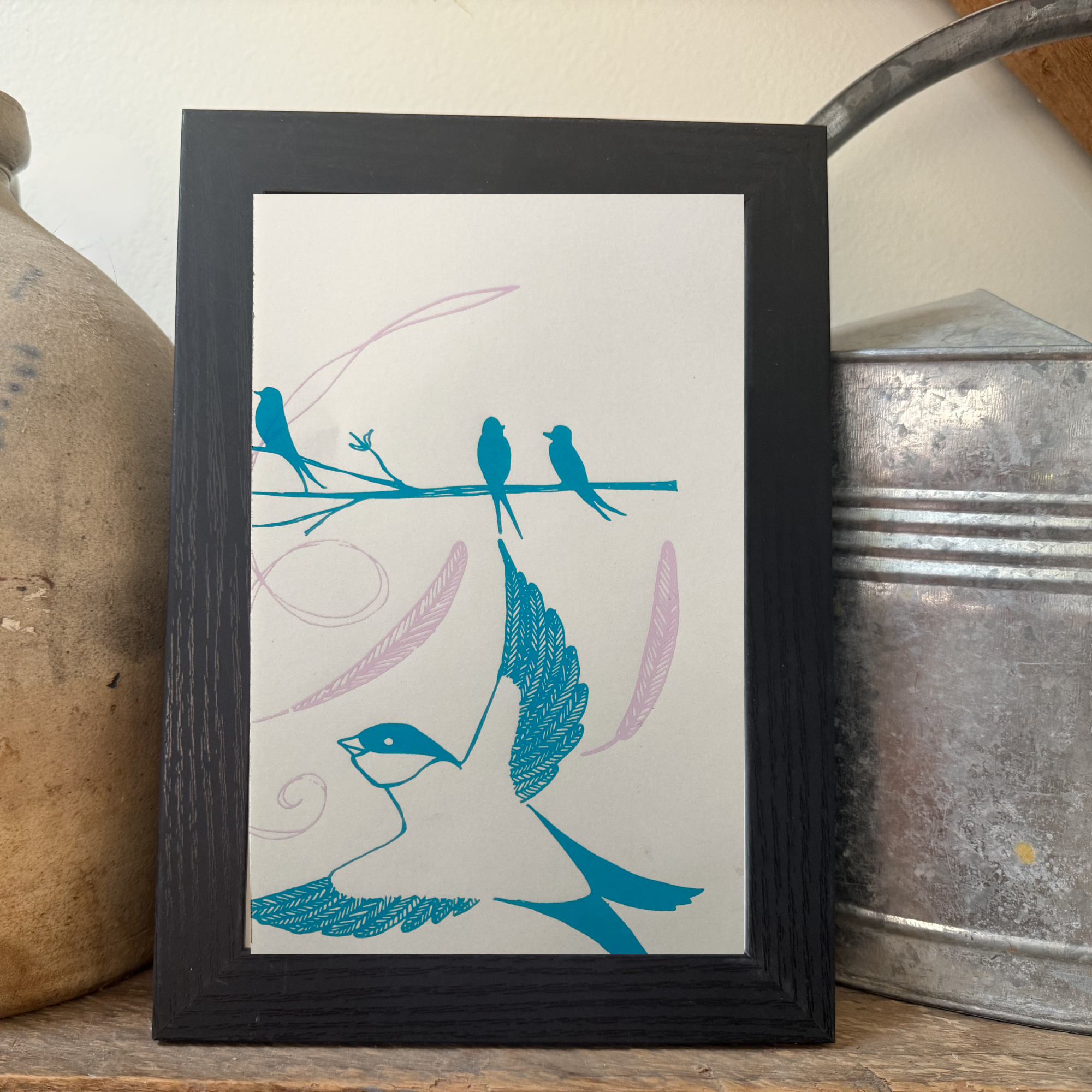 One-of-a-Kind Framed bird Print by Crispina