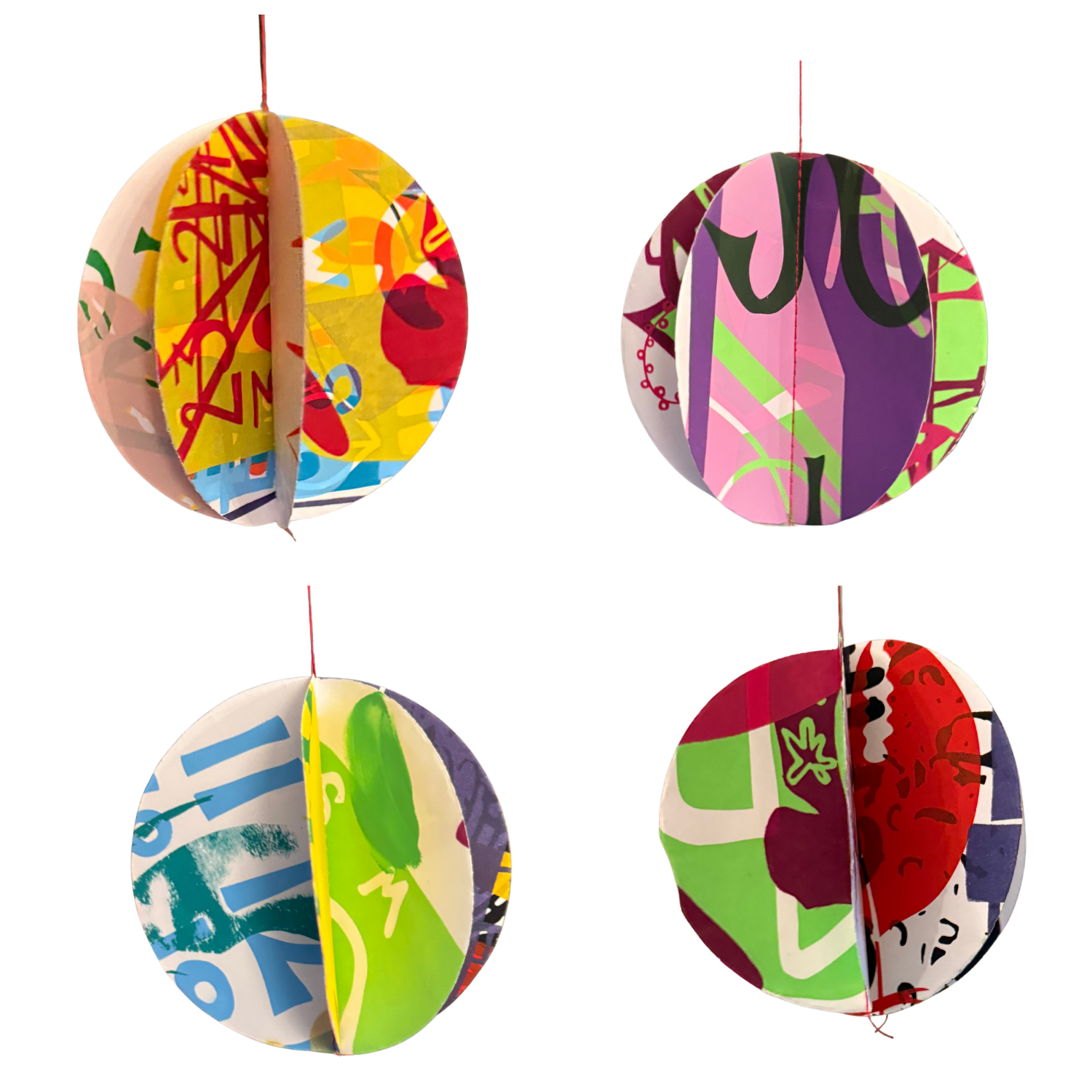 Paper Ornaments (4 pack)