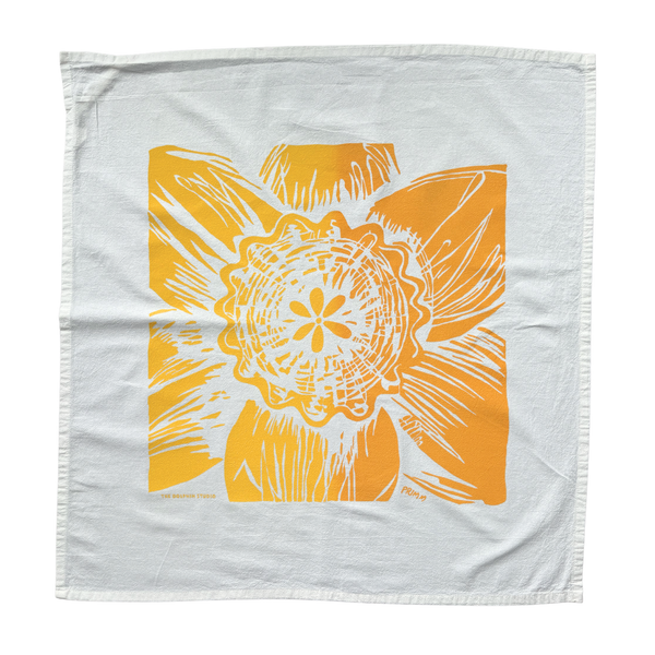 Delightful Daffodil ~ Flour Sack Tea Towel