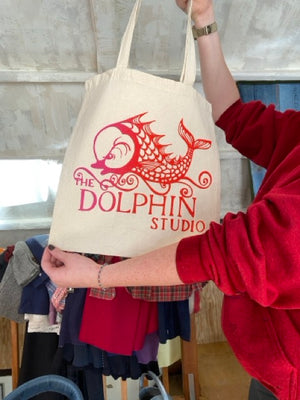 Tote Bag with The Dolphin Studio logo