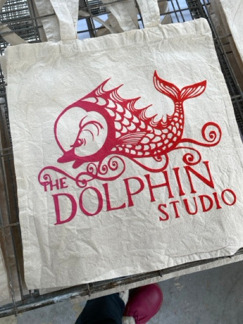 Tote Bag with The Dolphin Studio logo