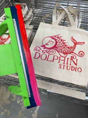 Tote Bag with The Dolphin Studio logo