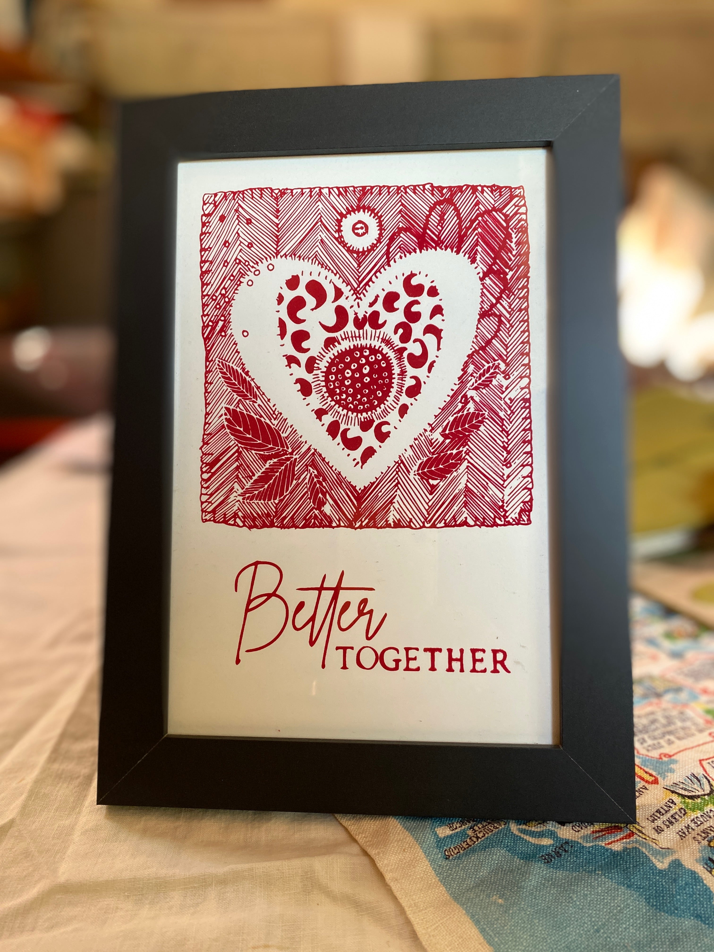 Better Together Print - choose your frame (or unframed) - The Dolphin Studio