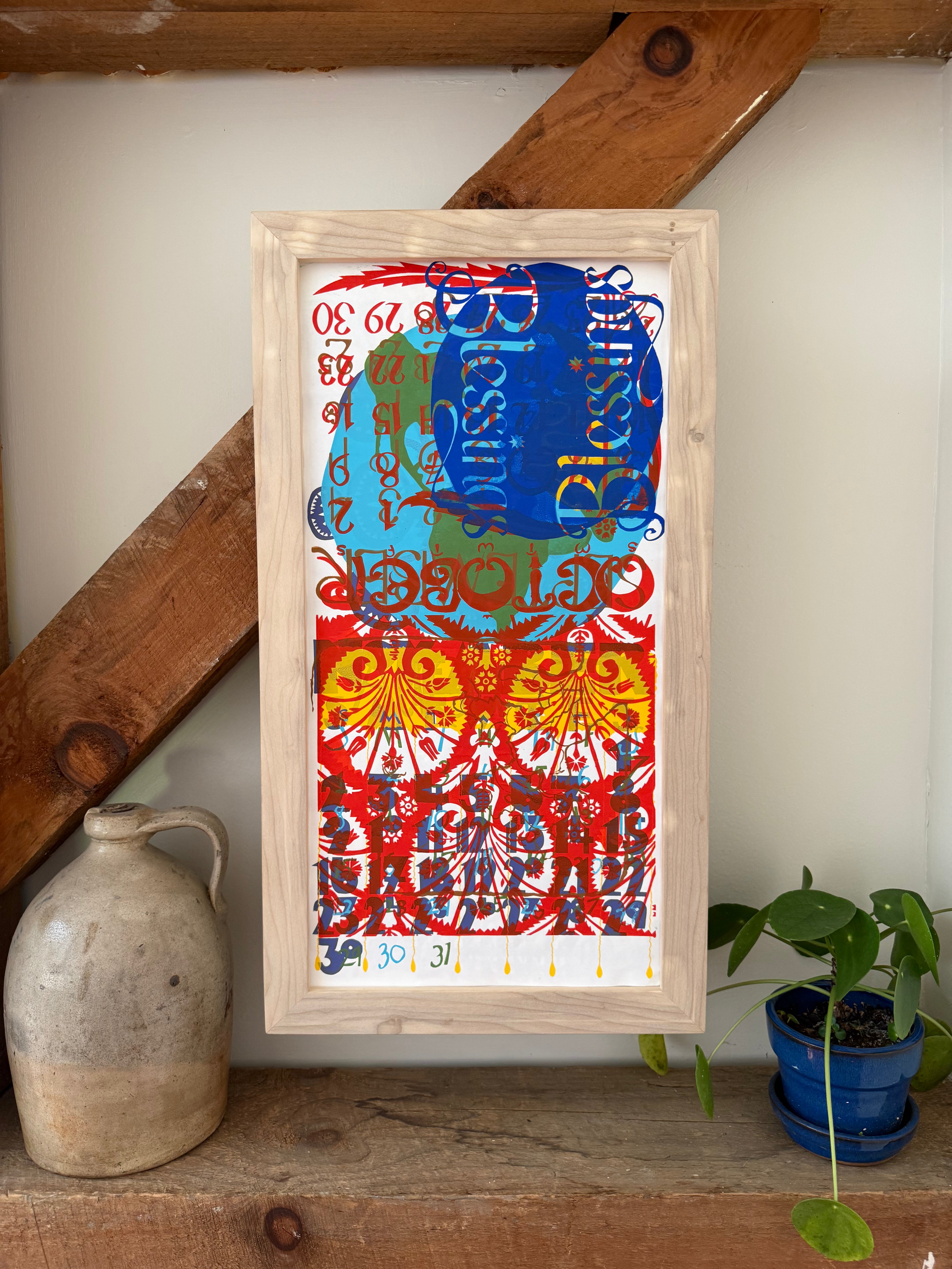 SALE - Layered Monoprint